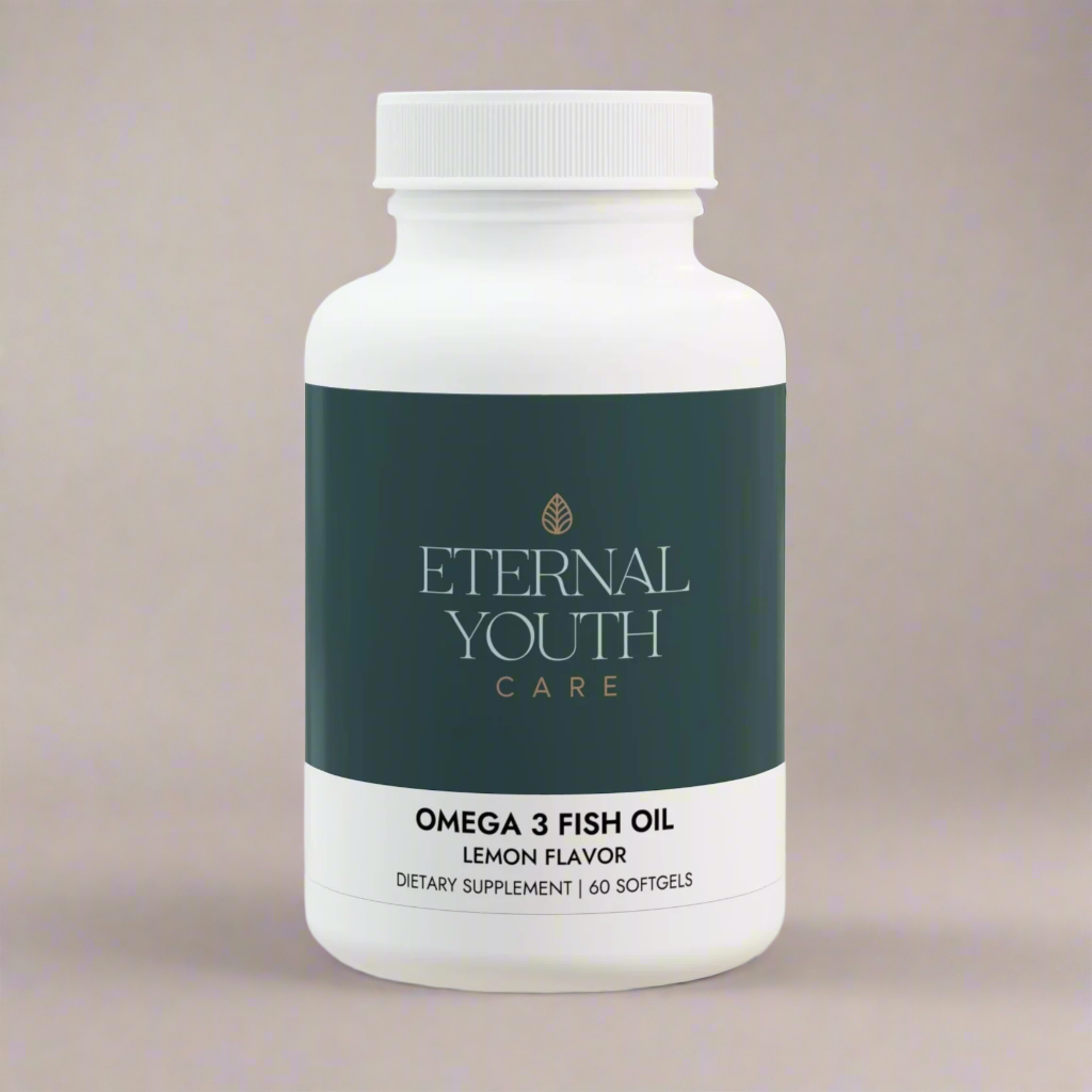 Eternal Youth Omega-3 Fish Oil Supplement – Heart Health & Recovery Support Lemon Flavor (60 Softgels)-Express Your Love Gifts