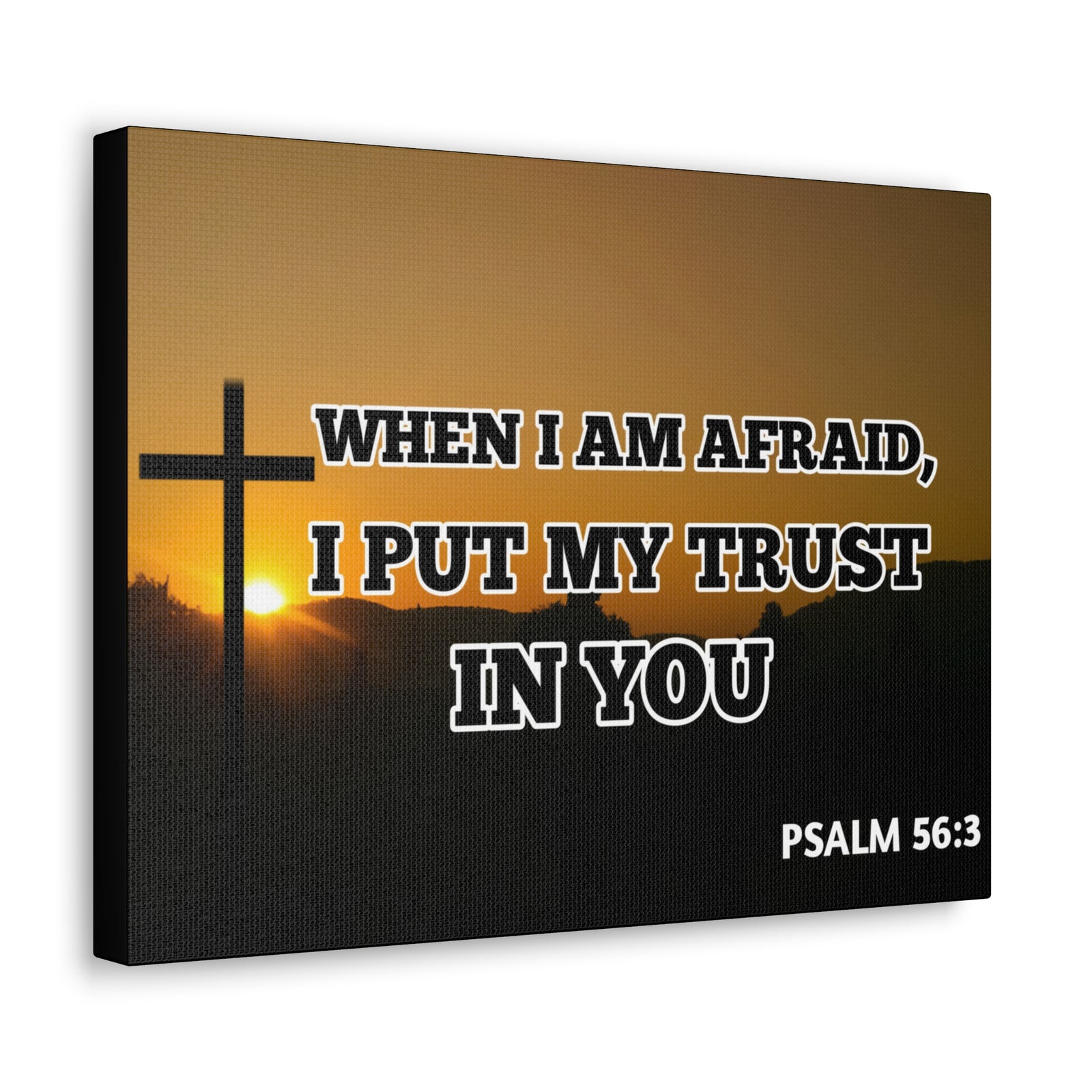 Scripture Walls My Trust In You Psalm 56:3 Bible Verse Canvas Christian Wall Art Ready to Hang-Express Your Love Gifts
