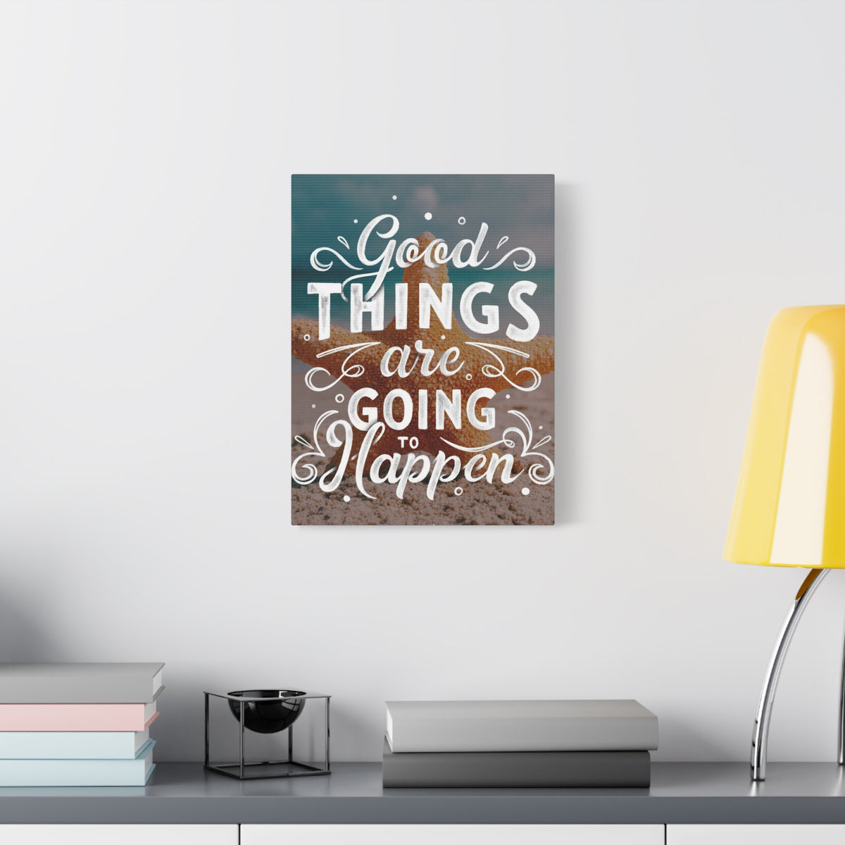 Inspirational Quote Canvas Good Things Wall Art Motivational Motto Inspiring Prints Artwork Decor Ready to Hang-Express Your Love Gifts