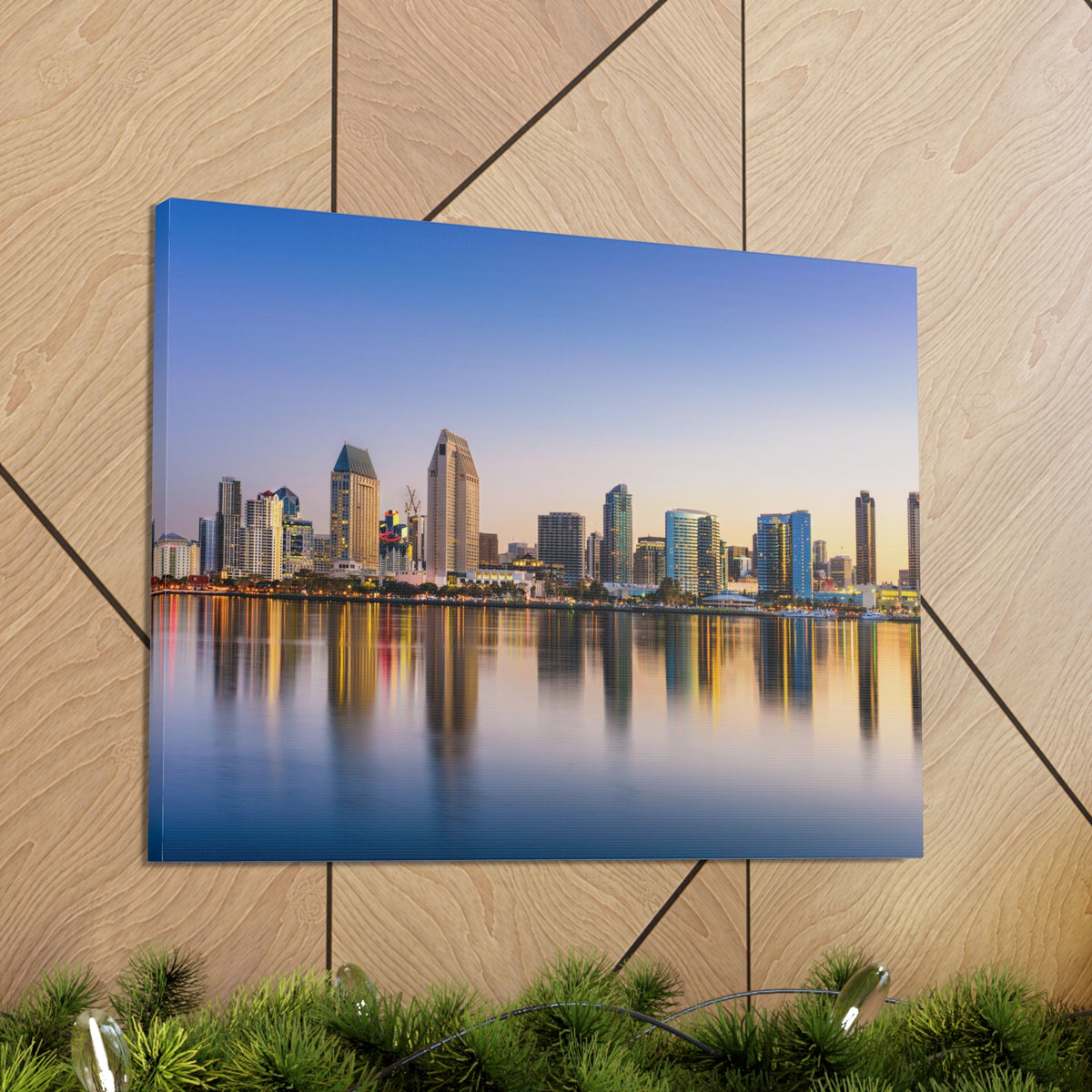 San Diego Daytime Skyline Canvas Artwork High-Quality Breathtaking Stunning Cityscape for Home Decor Ready to Hang-Express Your Love Gifts