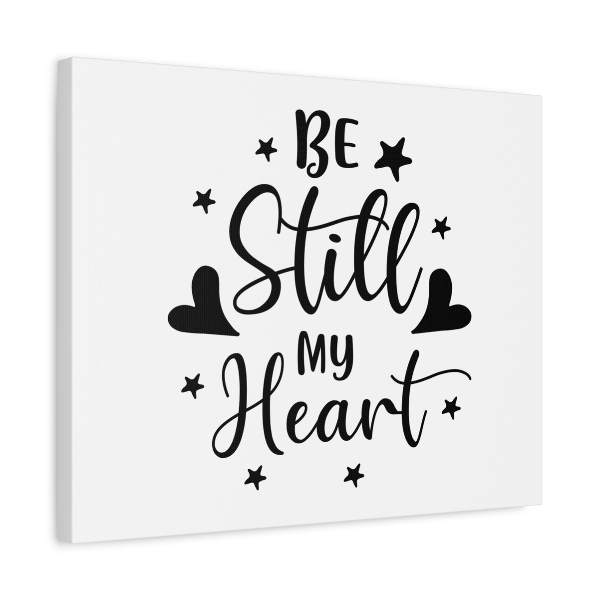 Scripture Walls Be Still My Heart Psalm 46:10 Simple Christian Wall Art Print Ready to Hang-Express Your Love Gifts