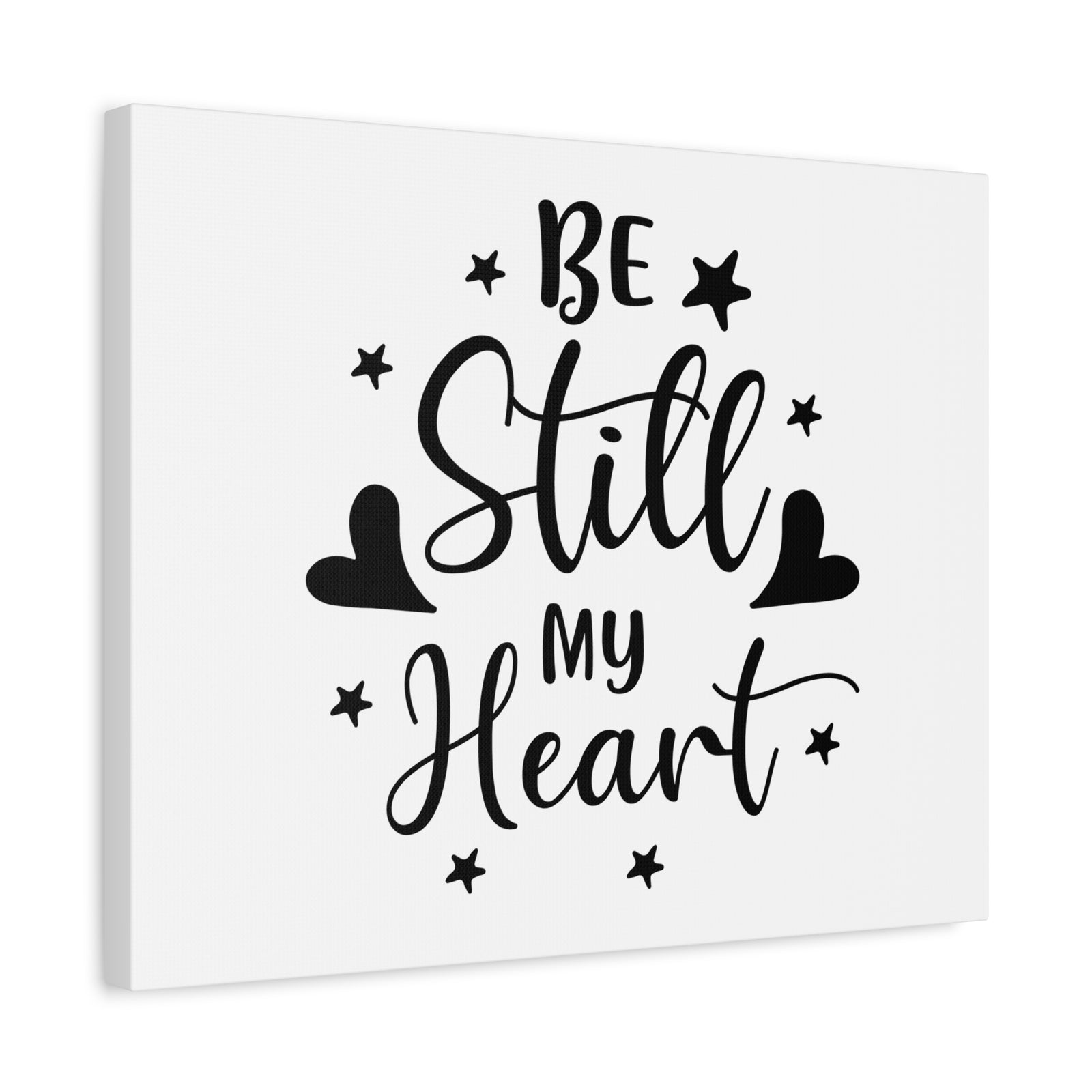 Scripture Walls Be Still My Heart Psalm 46:10 Simple Christian Wall Art Print Ready to Hang-Express Your Love Gifts