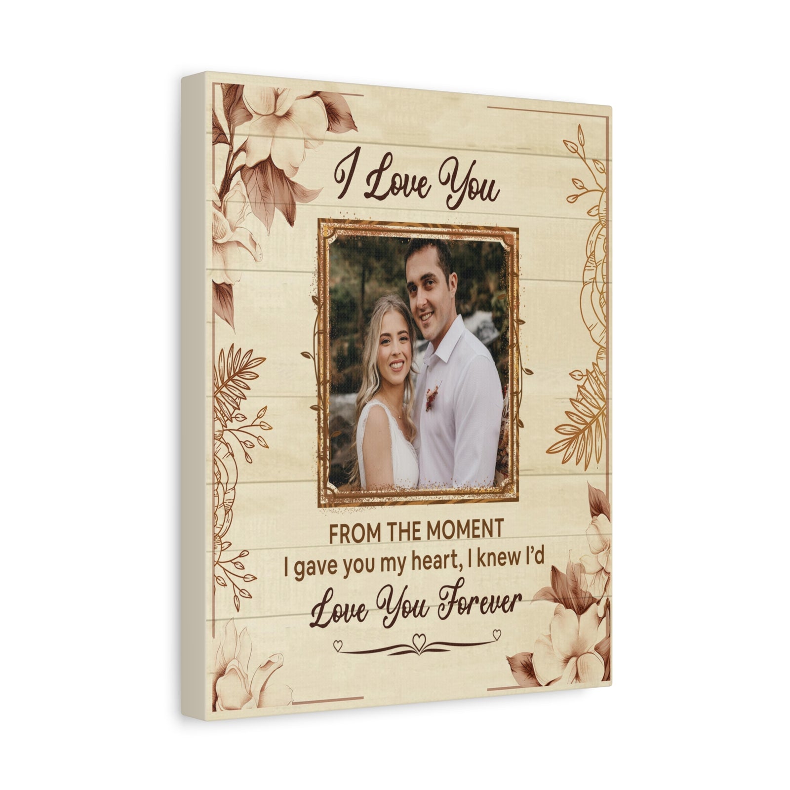 Personalized To My Wife I Love You Forever Custom Photo Canvas Wall Art – Personalized Romantic Gift-Express Your Love Gifts