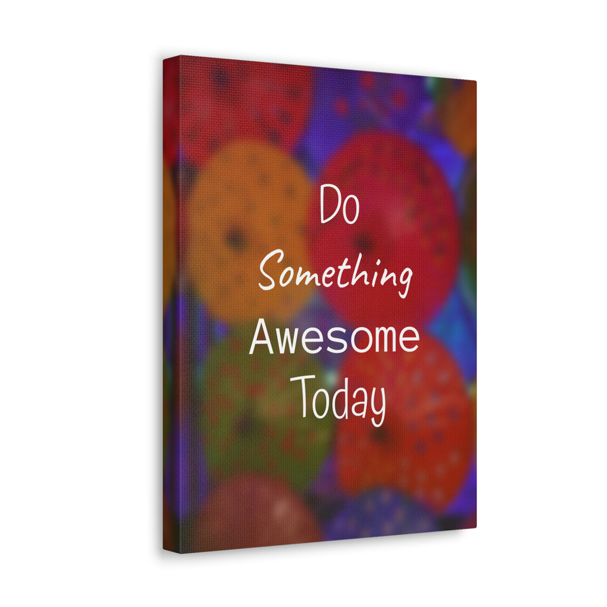 Inspirational Quote Canvas Do Something Awesome Today Motivational Print Ready to Hang Artwork-Express Your Love Gifts
