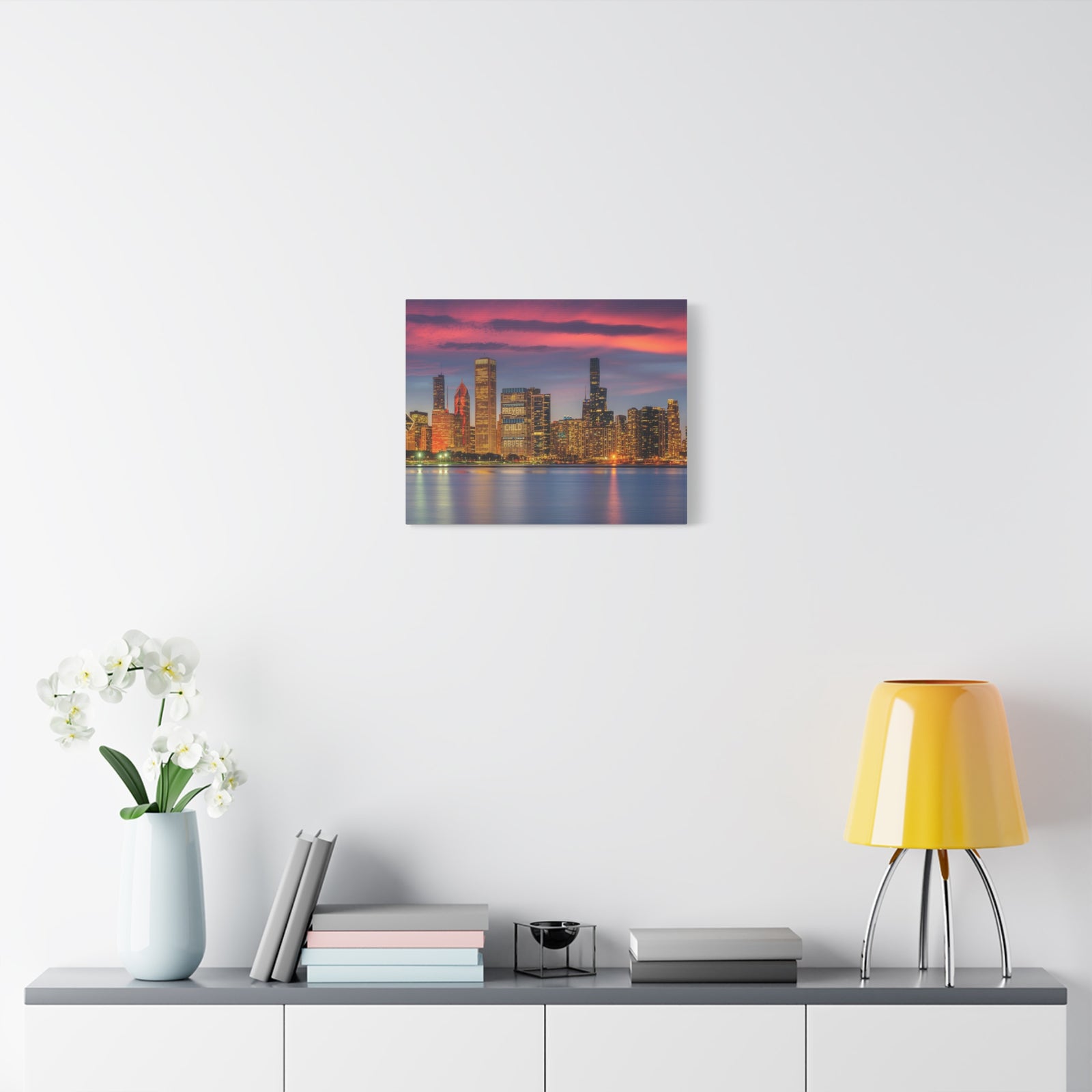 Las Vegas Night Skyline Canvas Artwork High-Quality Breathtaking Stunning Cityscape for Home Decor Ready to Hang-Express Your Love Gifts