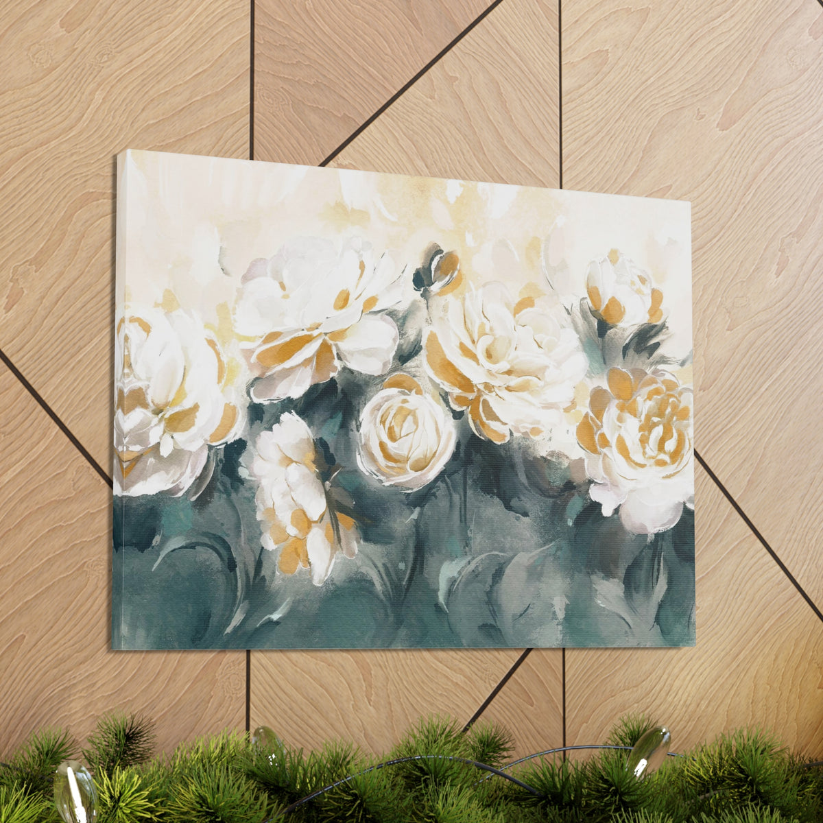 Painting With Flower Rose And Peonies Flower Canvas Wall Art for Home Decor Ready-to-Hang-Express Your Love Gifts