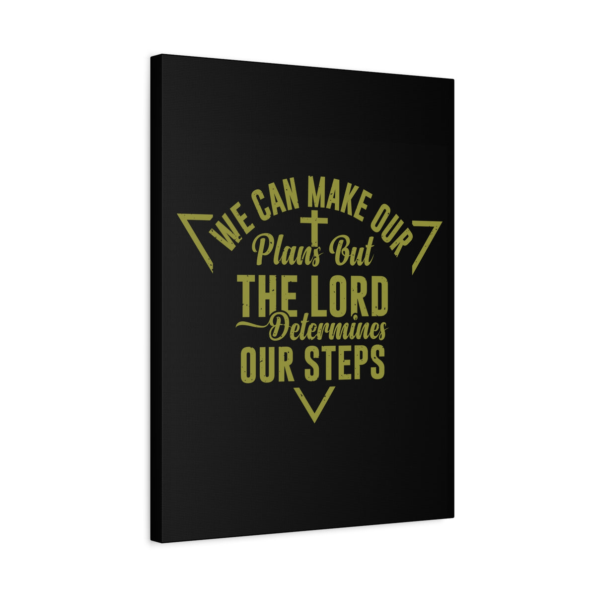 Scripture Canvas The Lord Determines Psalm 119:105 Christian Wall Art Bible Verse Print Ready to Hang-Express Your Love Gifts
