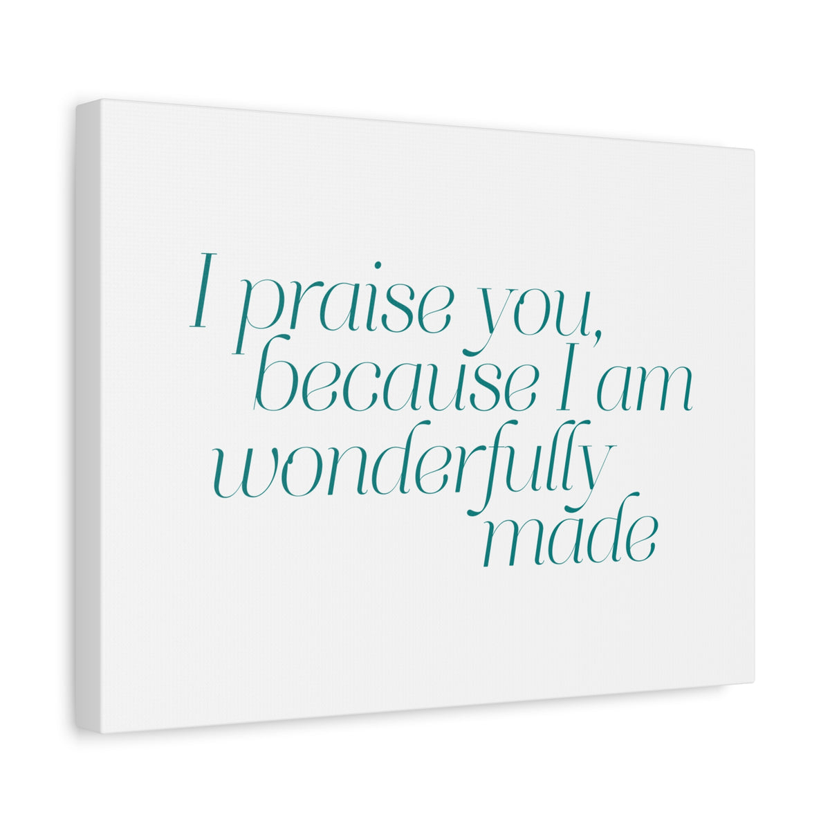 Scripture Walls Wonderfully Made Light Blue Psalm 139:14 Bible Verse Canvas Christian Wall Art Ready to Hang-Express Your Love Gifts