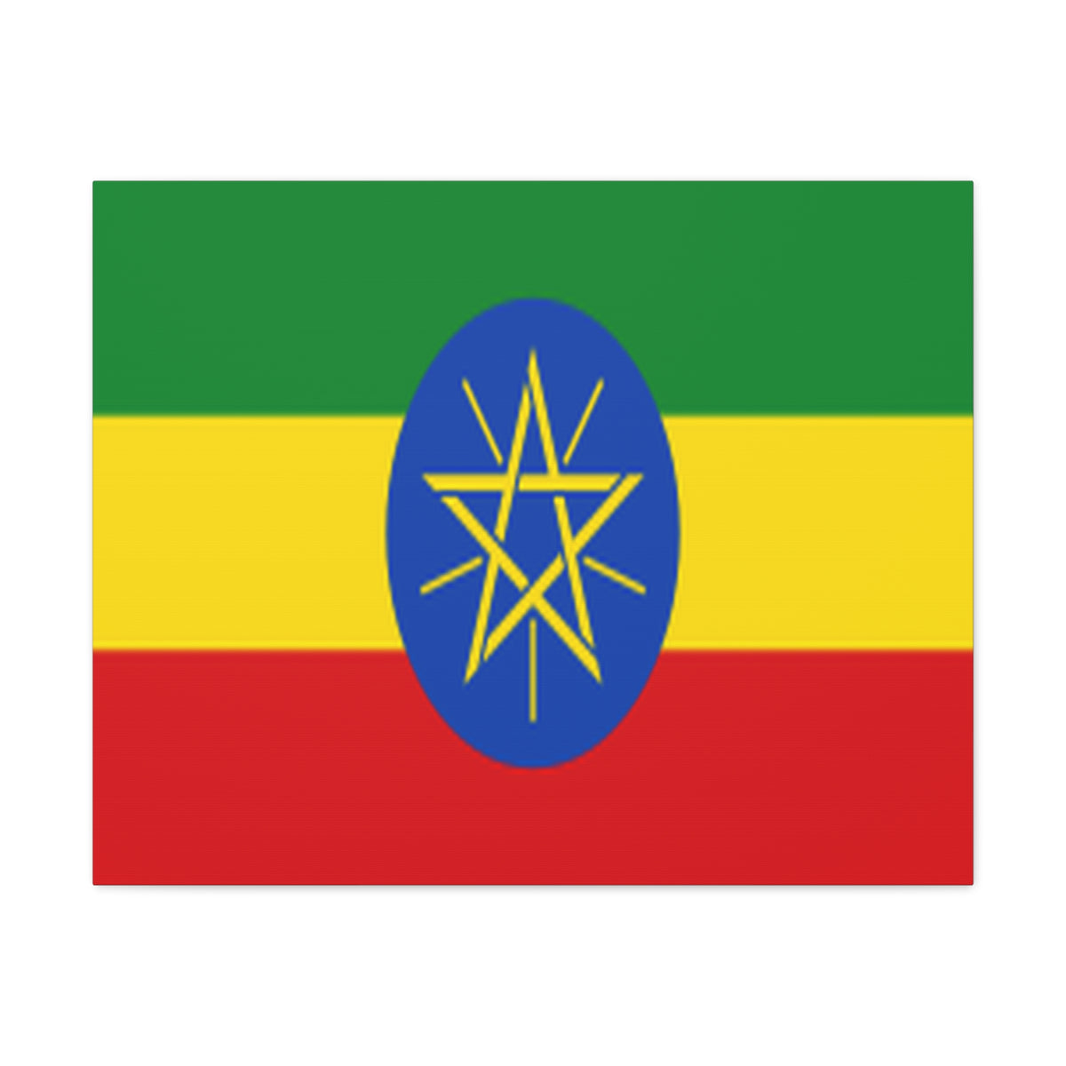 Ethiopia Country Flag Canvas Vibrant Wall Art Unframed Home Decor-Express Your Love Gifts