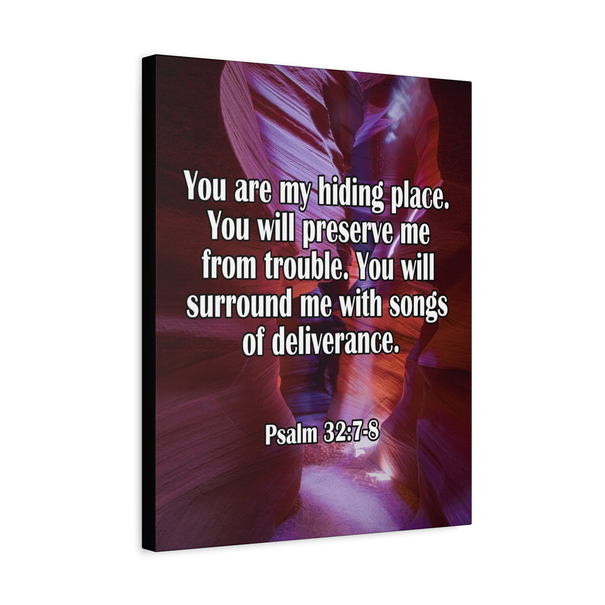 You Are My Hiding Place Psalm 32:7-8 Christian Dad Canvas-Express Your Love Gifts
