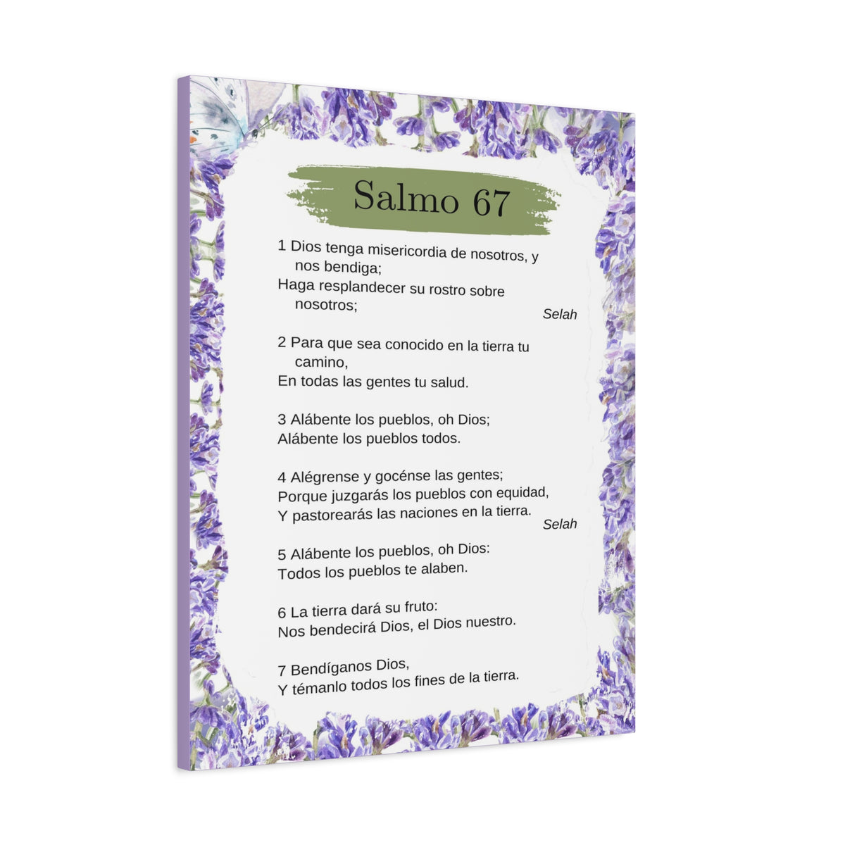 Salmo 67 Impresión De Arte Cristiano en la Pared Lista Para Colgar-Express Your Love Gifts