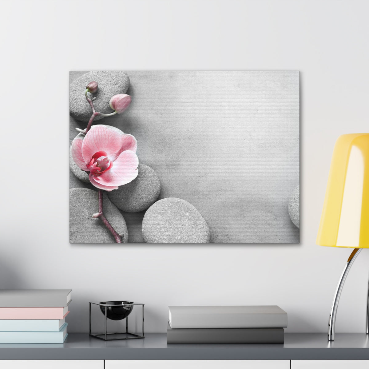 Orchid Pink Flower Forest Floral Nature Photography Canvas Wall Art for Home Decor Ready-to-Hang-Express Your Love Gifts