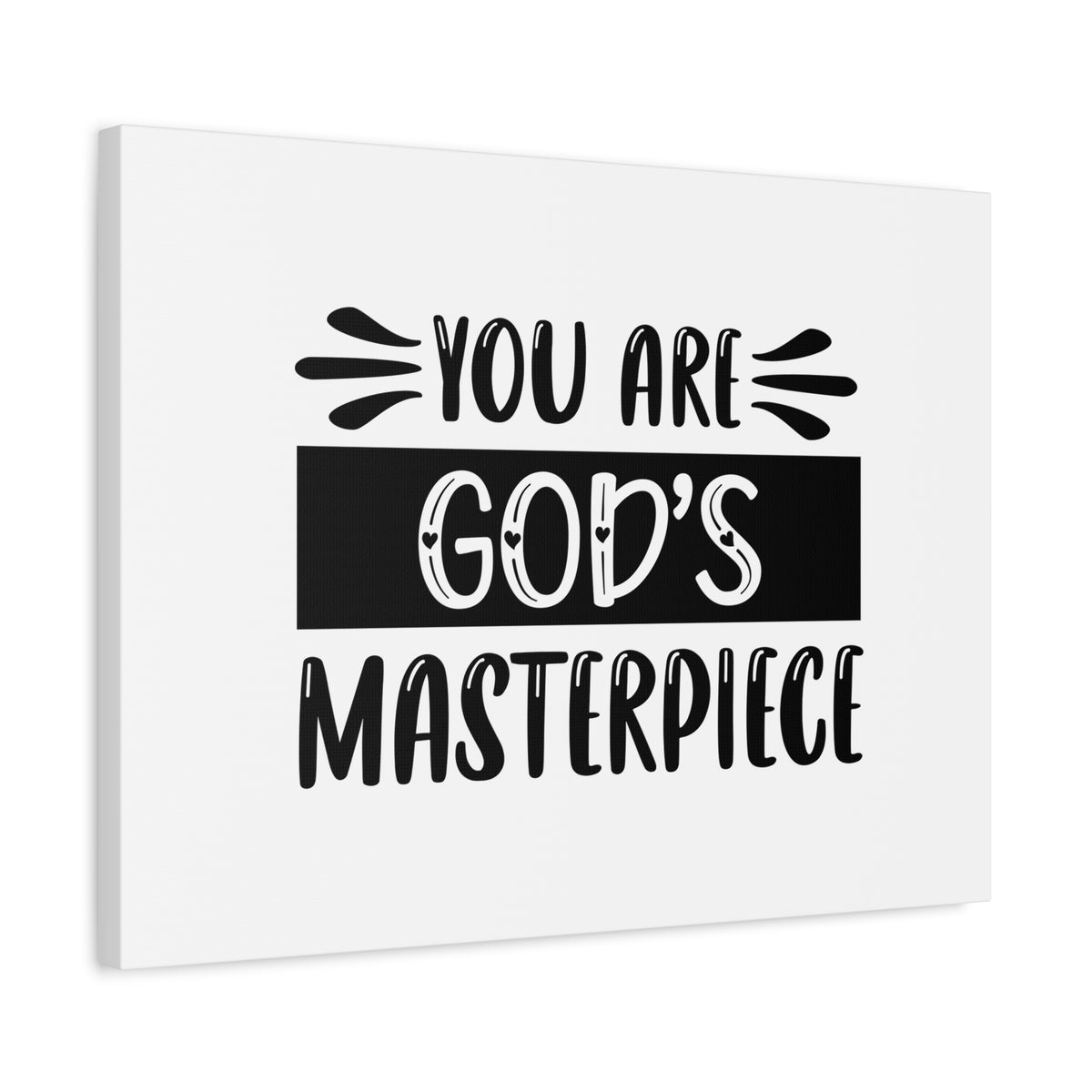 Scripture Canvas You Are God's Masterpiece Psalm 51:10 Christian Wall Art Bible Verse Print Ready to Hang-Express Your Love Gifts
