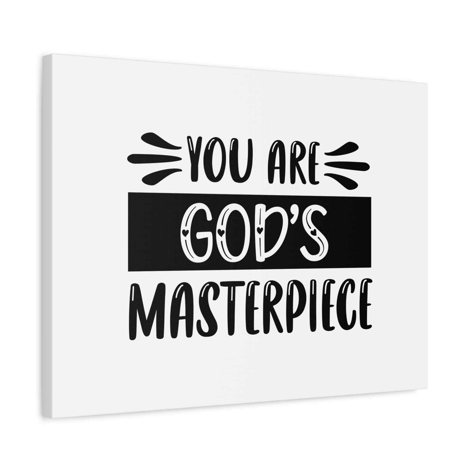Scripture Canvas You Are God's Masterpiece Psalm 51:10 Christian Wall Art Bible Verse Print Ready to Hang-Express Your Love Gifts