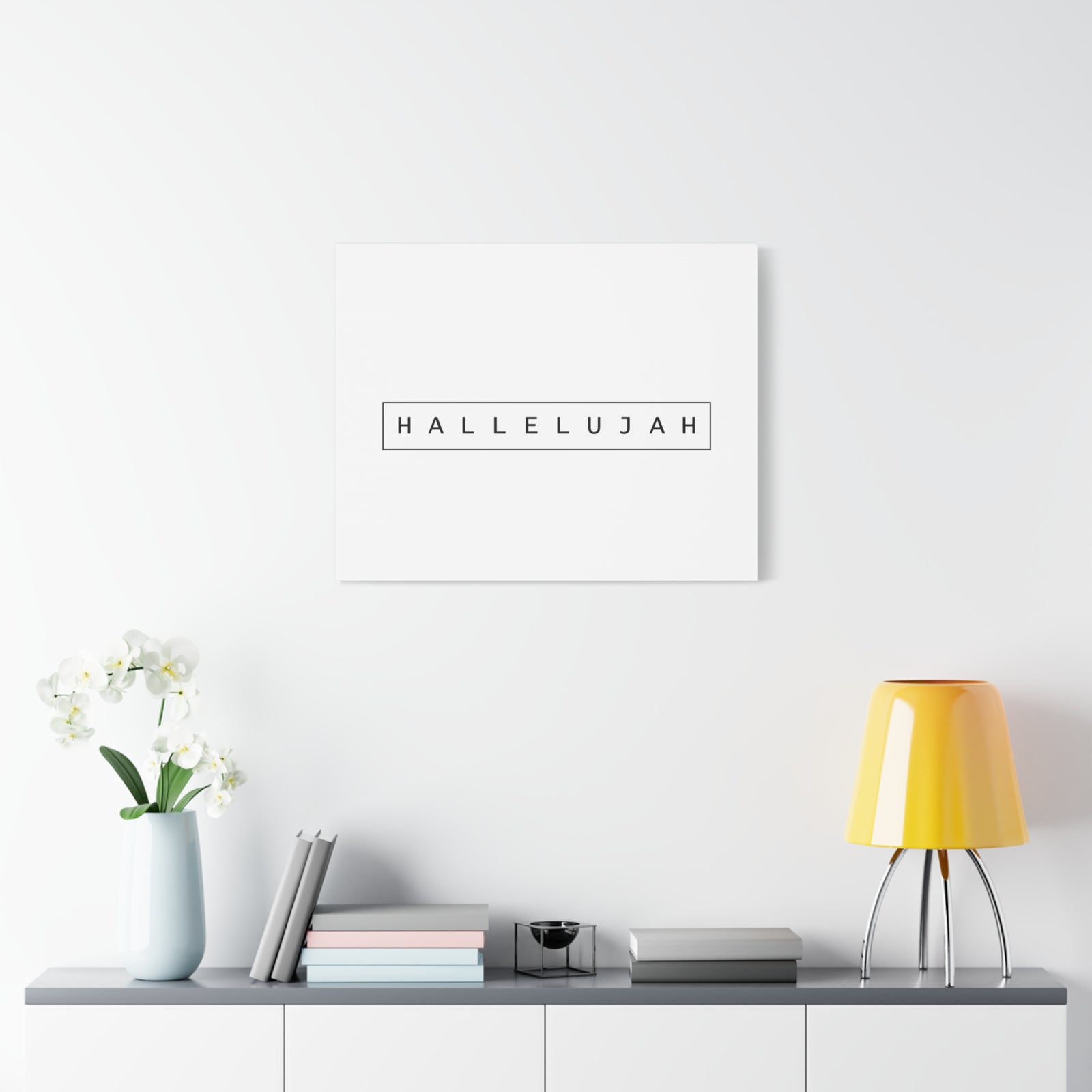 Scripture Canvas Hallelujah Psalms 135:3 Christian Wall Art Bible Verse Print Ready to Hang-Express Your Love Gifts