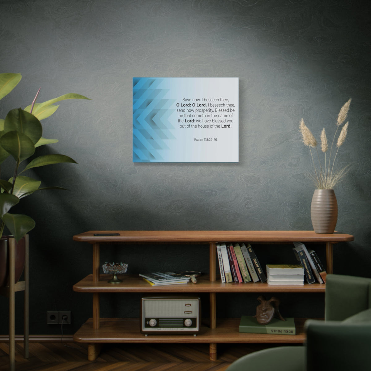 Bible Verse Canvas Save Now Psalm 118:25-26 Wall Art Christian Home Decor-Express Your Love Gifts