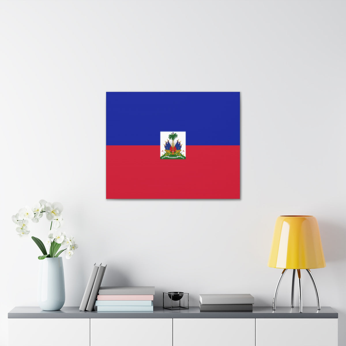 Haiti Country Flag Canvas Vibrant Wall Art Unframed Home Decor-Express Your Love Gifts