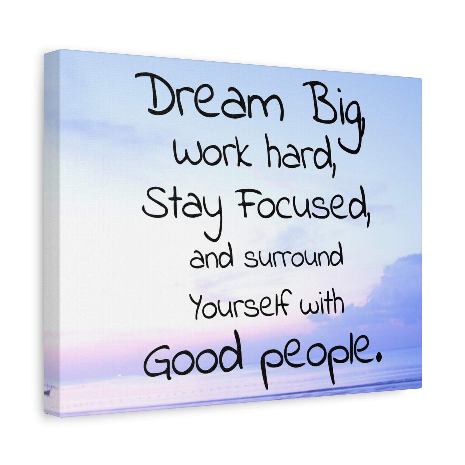 Inspirational Quote Canvas Dream Big Wall Art Motivational Motto Inspiring Prints Artwork Decor Ready to Hang-Express Your Love Gifts