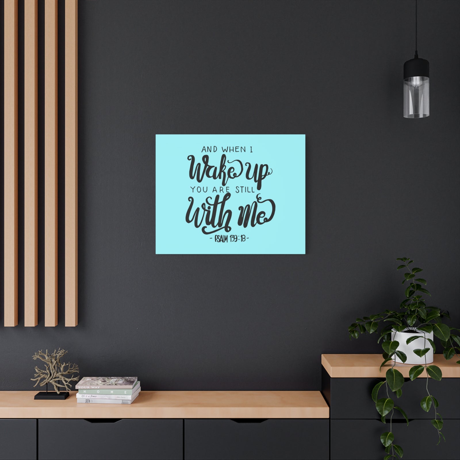 Scripture Canvas Still With Me Psalm 139:18 Christian Wall Art Bible Verse Print Ready to Hang-Express Your Love Gifts