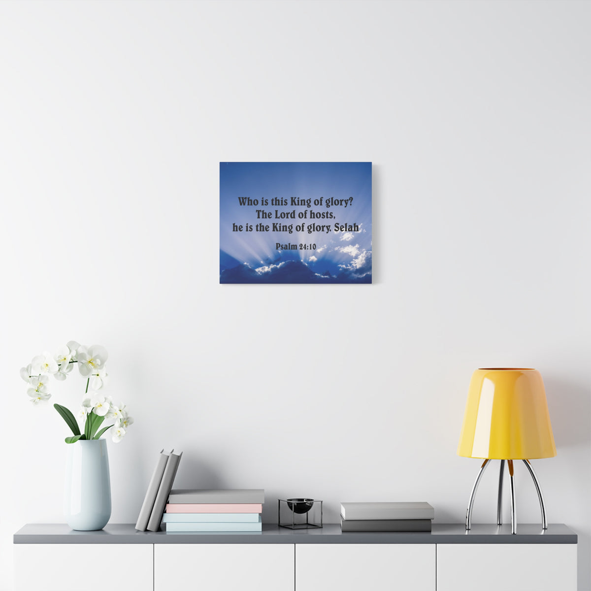 Bible Verse Canvas The Lord of Hosts Psalm 24:10 Christian Home Decor Scripture Art-Express Your Love Gifts
