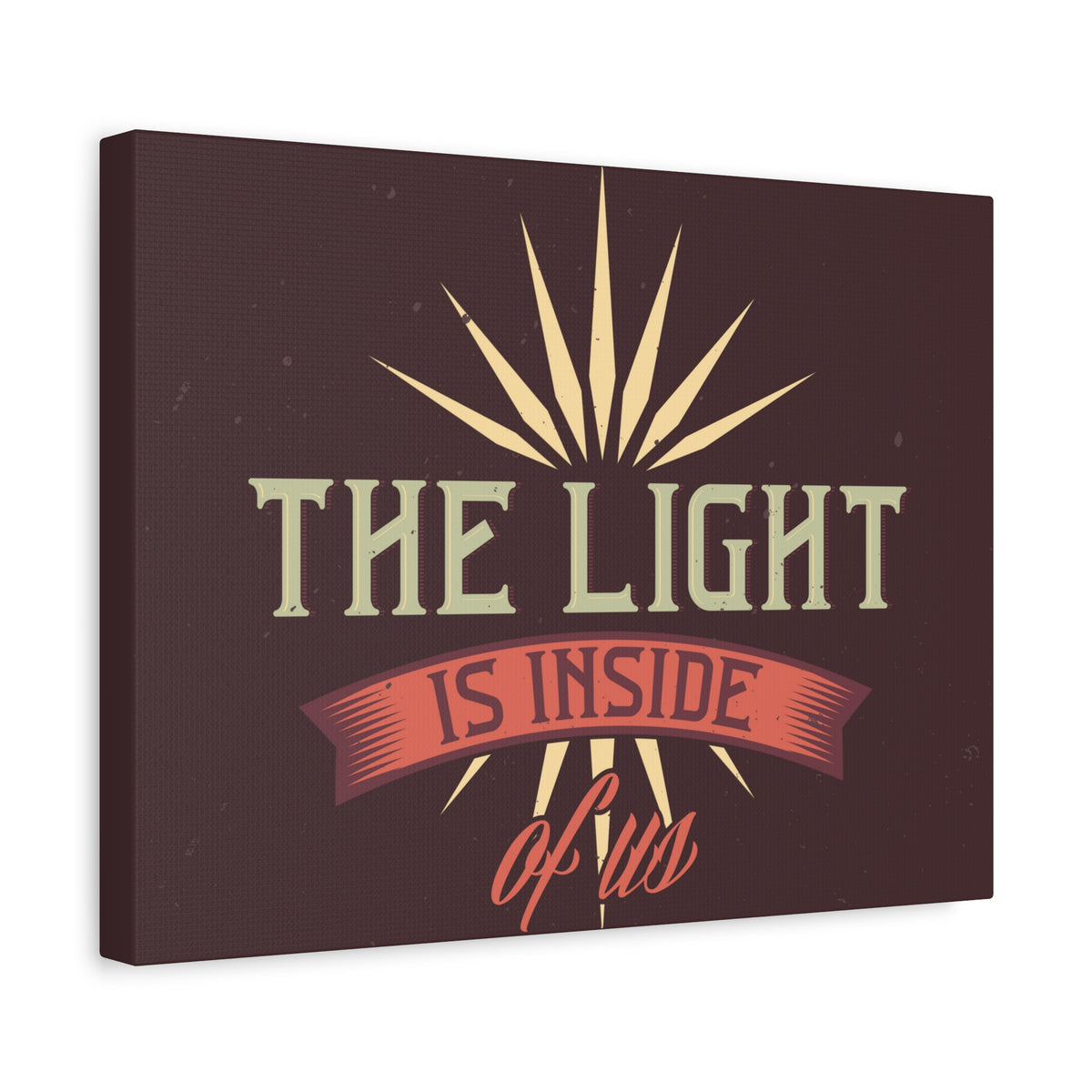 Inspirational Quote Canvas The Light Wall Art Motivational Motto Inspiring Prints Artwork Decor Ready to Hang-Express Your Love Gifts