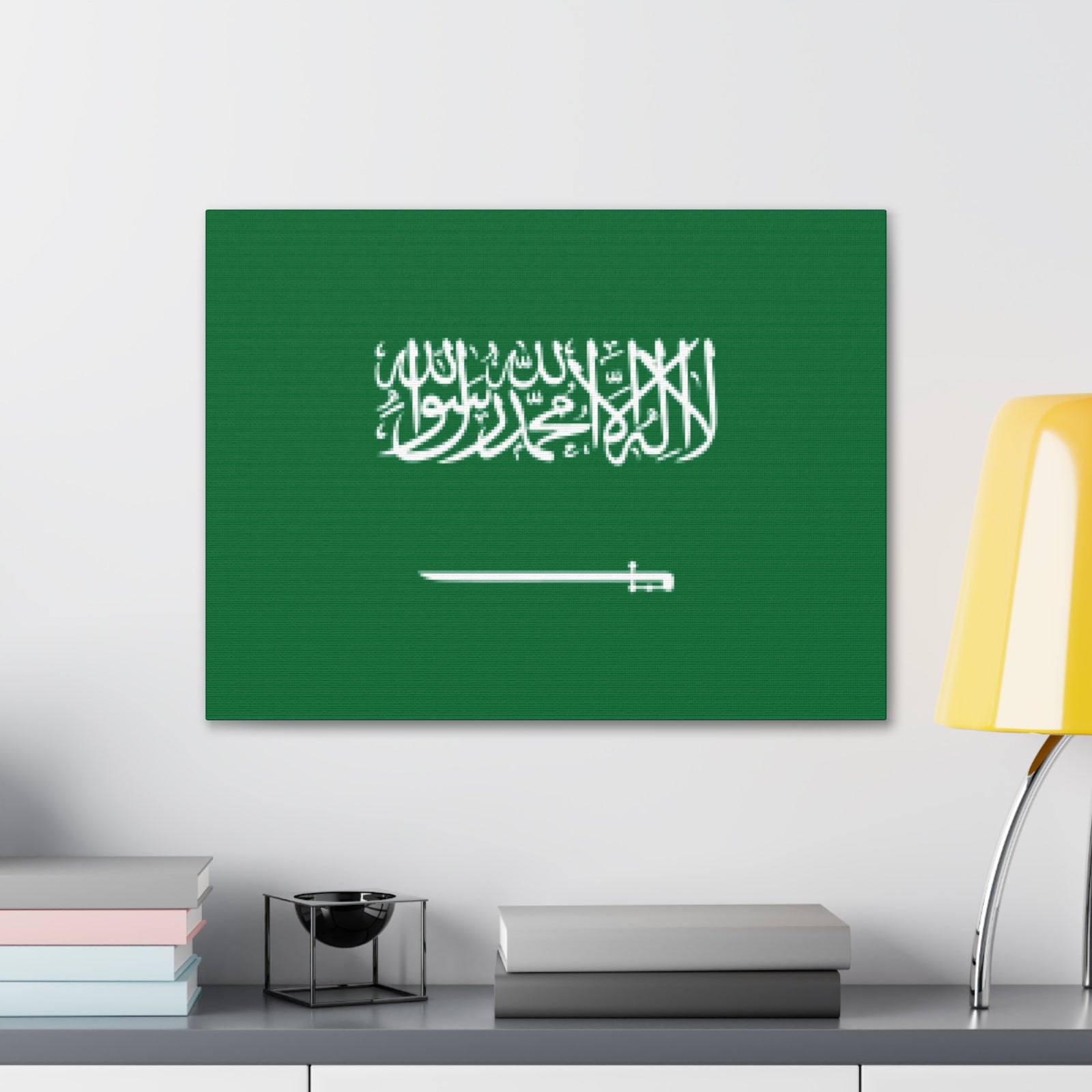 Saudi Arabia Country Flag Canvas Vibrant Wall Art Unframed Home Decor-Express Your Love Gifts