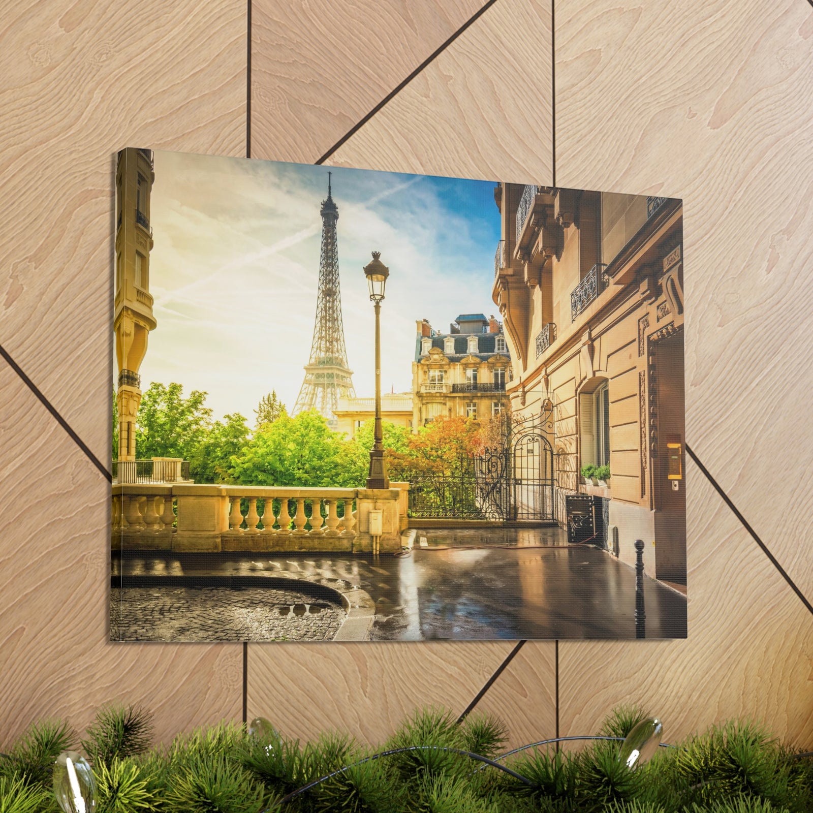 Paris Street View France Canvas Artwork High-Quality Breathtaking French City for Home Decor Ready to Hang-Express Your Love Gifts