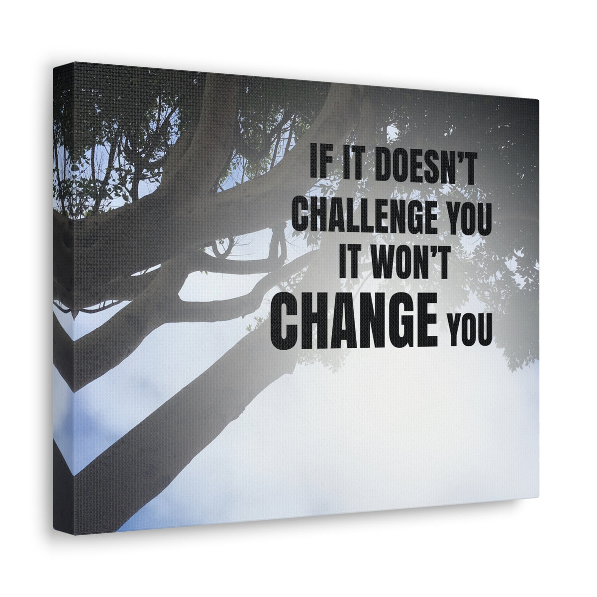 Inspirational Quote Canvas It Won't Change You Wall Art Motivational Motto Inspiring Prints Artwork Decor Ready to Hang-Express Your Love Gifts