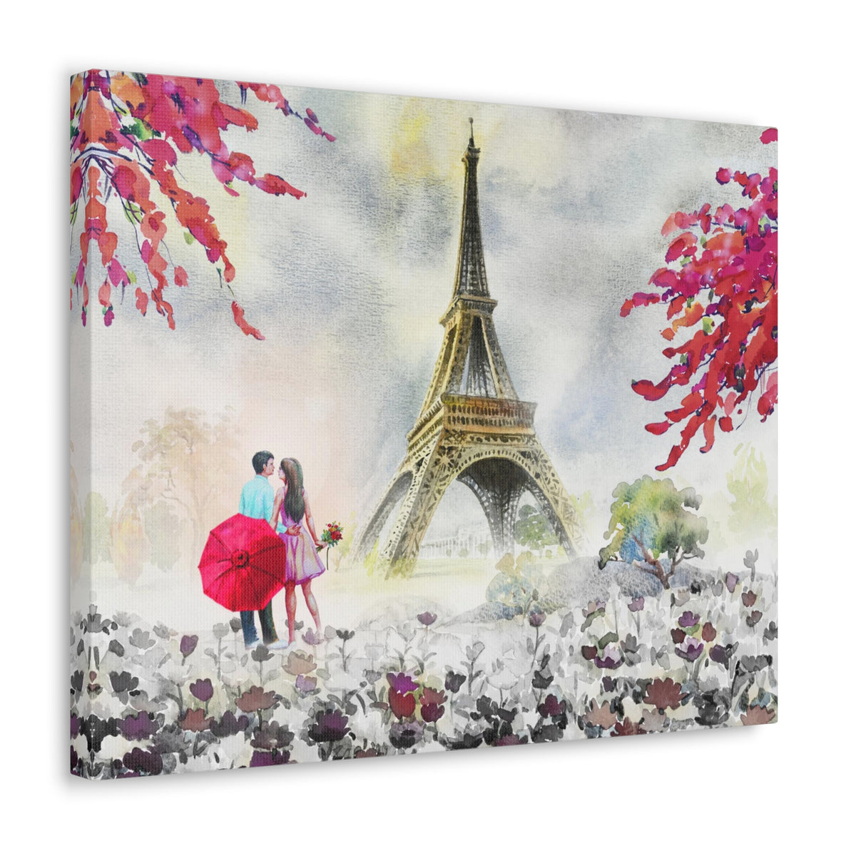 Paris European City Landscape France Canvas Artwork High-Quality Breathtaking French City for Home Decor Ready to Hang-Express Your Love Gifts