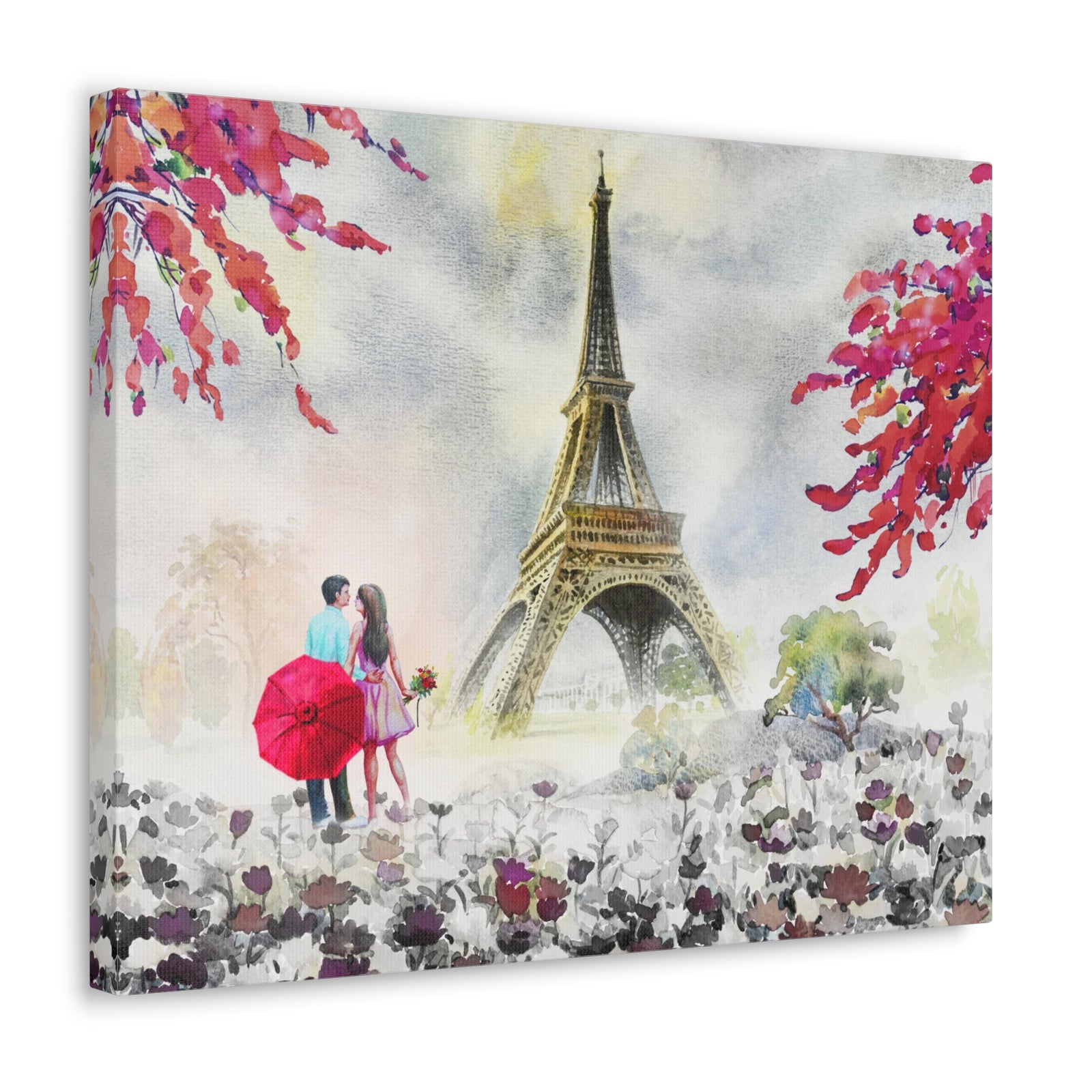 Paris European City Landscape France Canvas Artwork High-Quality Breathtaking French City for Home Decor Ready to Hang-Express Your Love Gifts
