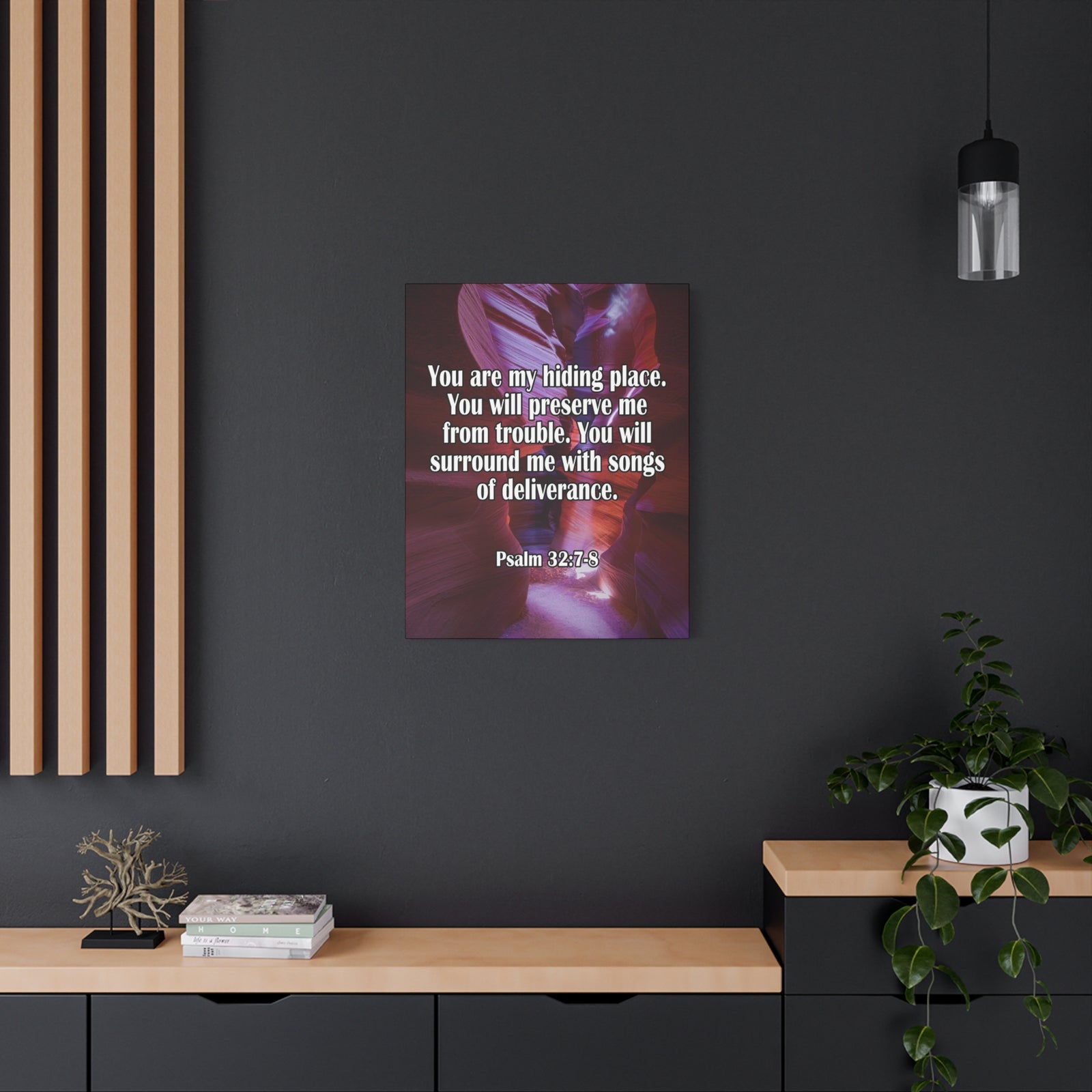 You Are My Hiding Place Psalm 32:7-8 Christian Dad Canvas-Express Your Love Gifts