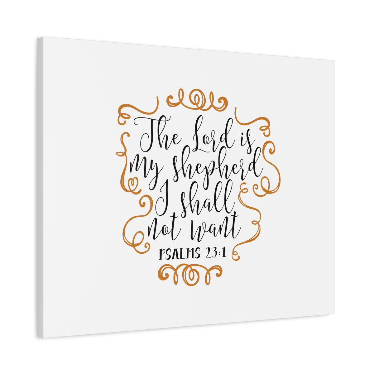 Scripture Canvas My Shepherd Psalms 23:1 Christian Wall Art Bible Verse Print Ready to Hang-Express Your Love Gifts