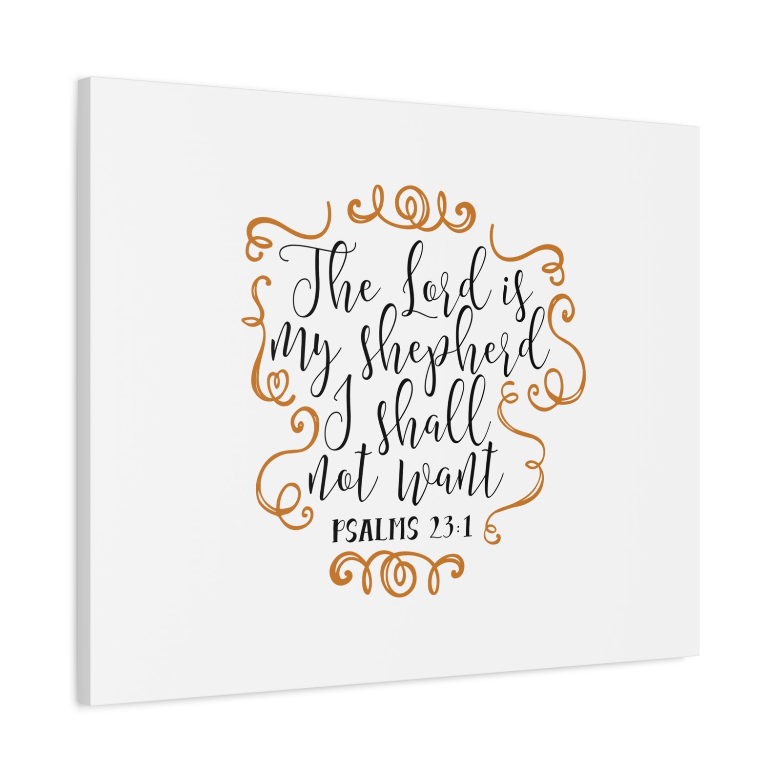 Scripture Canvas My Shepherd Psalms 23:1 Christian Wall Art Bible Verse Print Ready to Hang-Express Your Love Gifts
