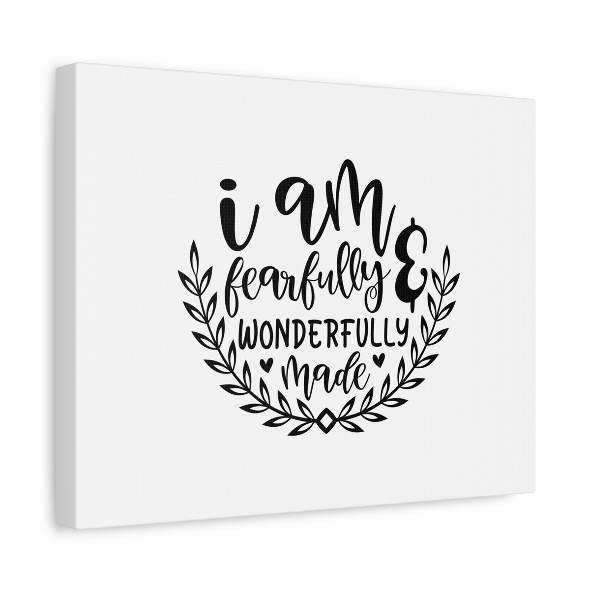 Scripture Canvas I Am Fearfully Wonderfully Made Psalm 139:14 Christian Wall Art Bible Verse Print Ready to Hang-Express Your Love Gifts
