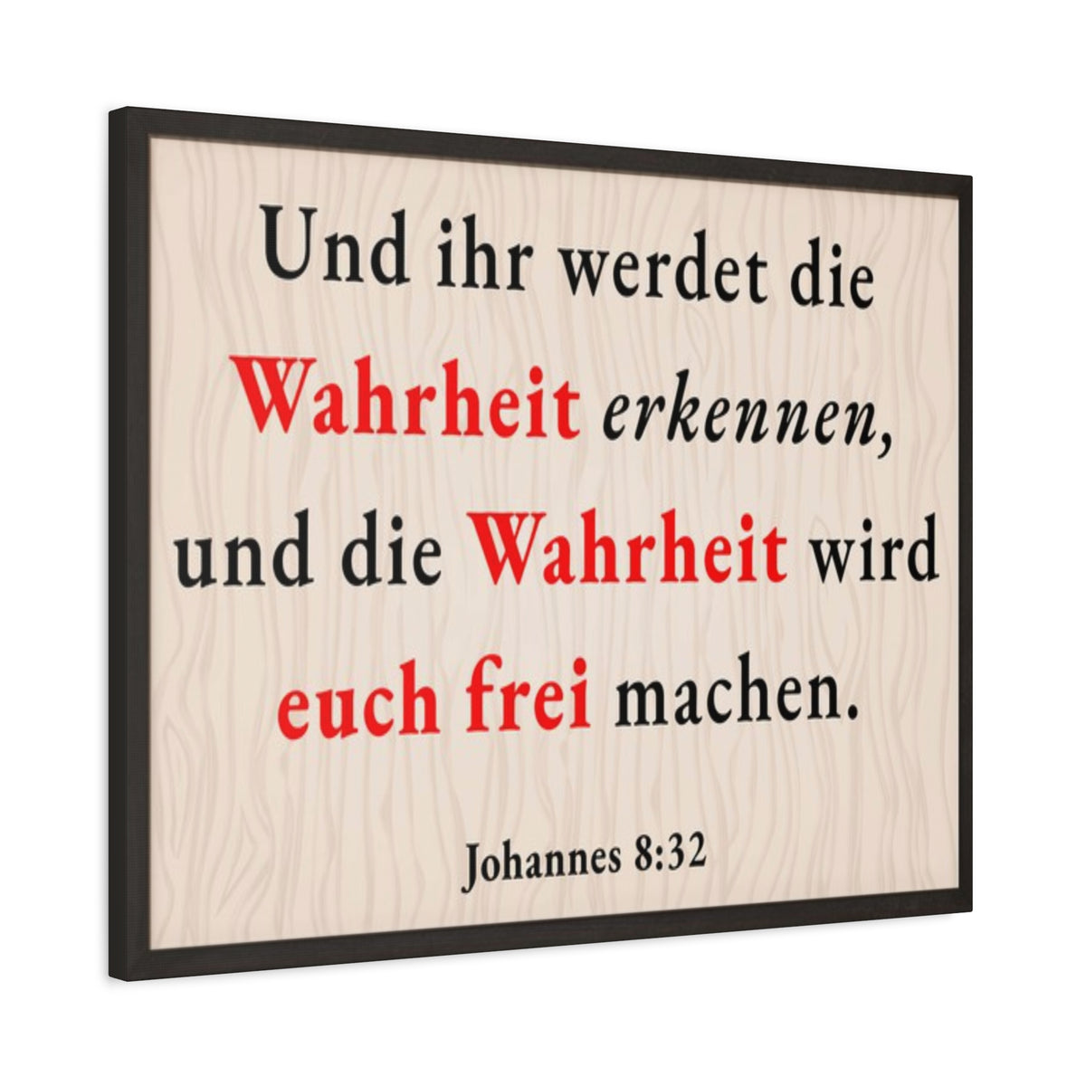 Scripture Walls Johannes 8:32 John 8:32 Truth Will Set You Free Bible Verse Canvas Christian Wall Art Ready to Hang Unframed-Express Your Love Gifts