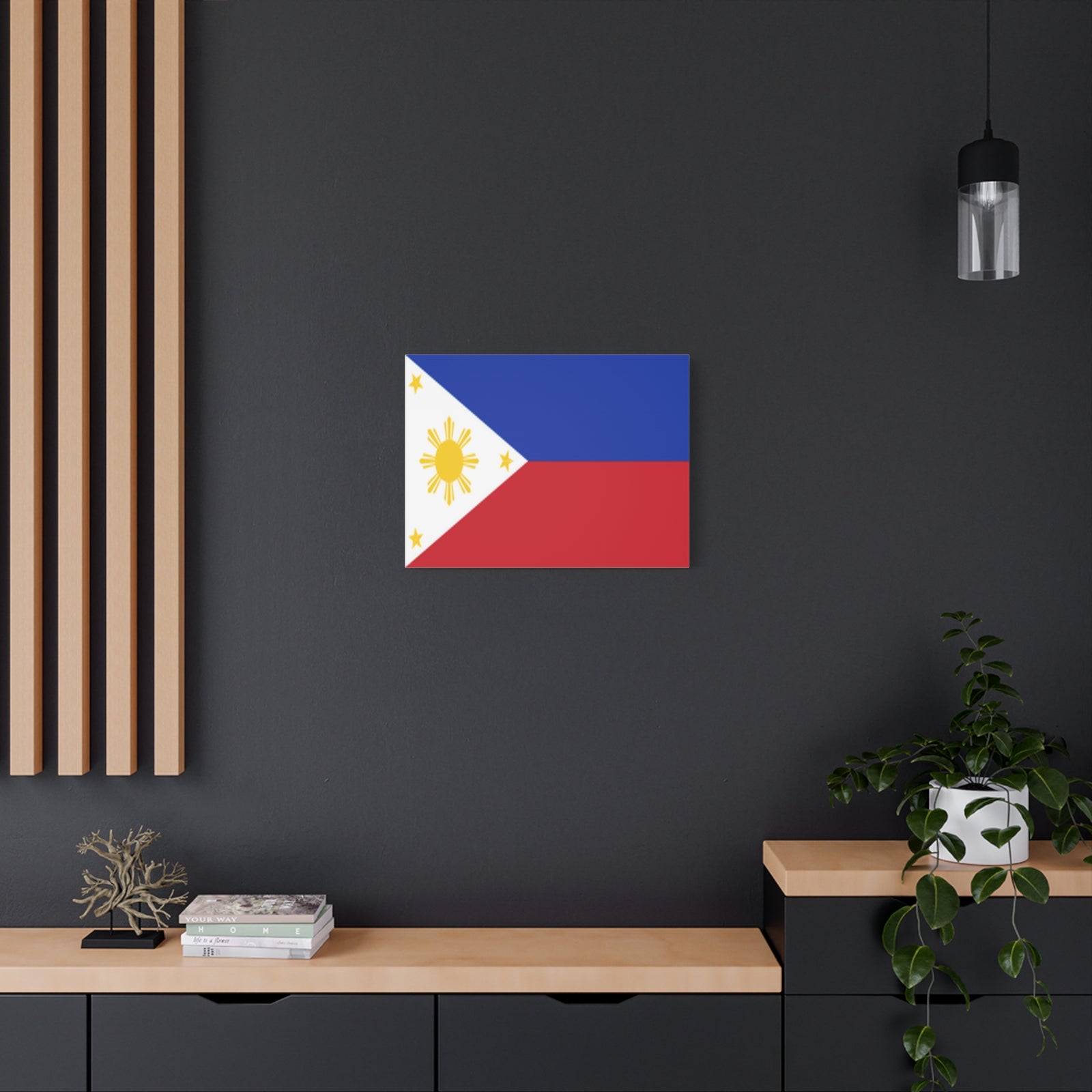 Philippines Country Flag Canvas Vibrant Wall Art Unframed Home Decor-Express Your Love Gifts