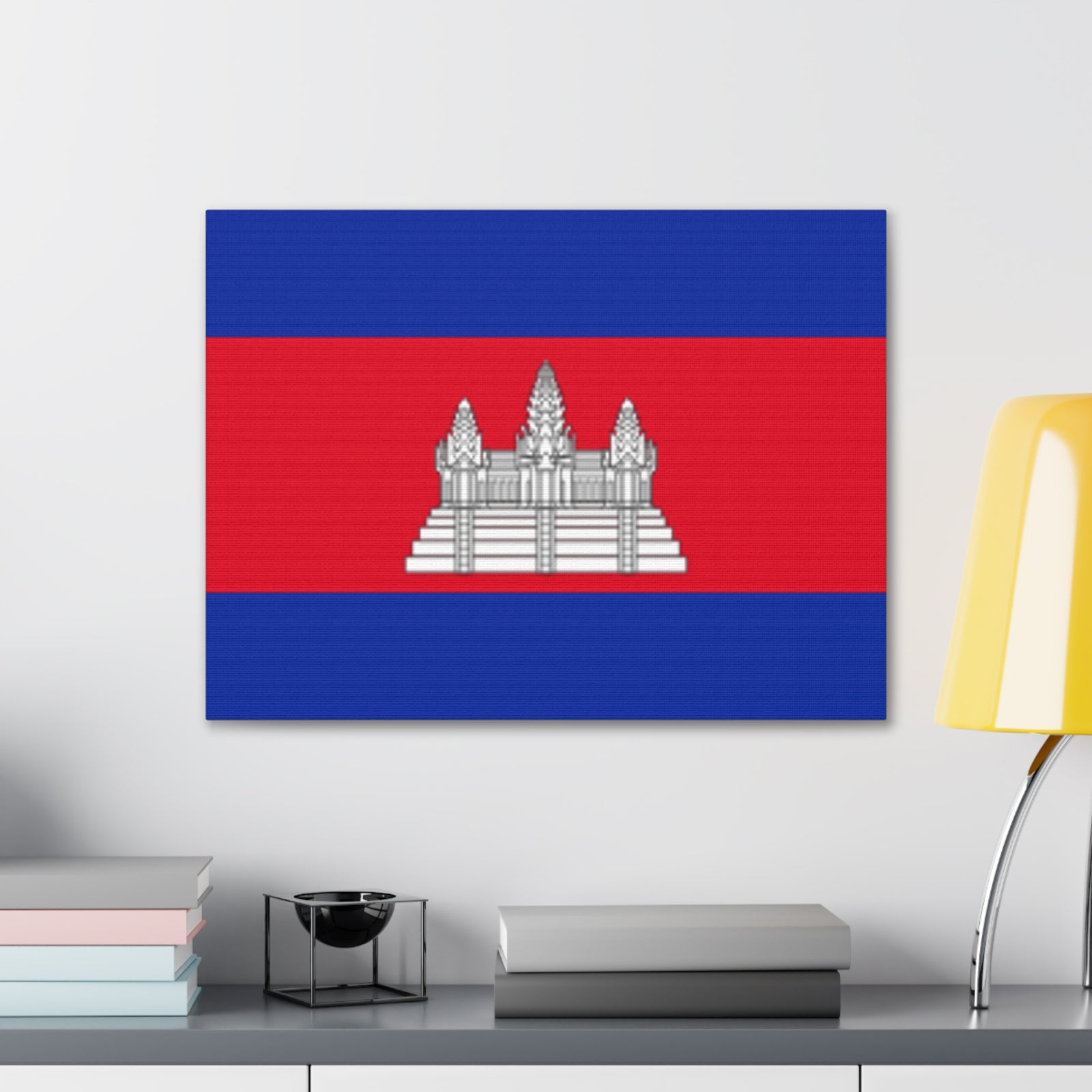 Cambodia Country Flag Canvas Vibrant Wall Art Unframed Home Decor-Express Your Love Gifts