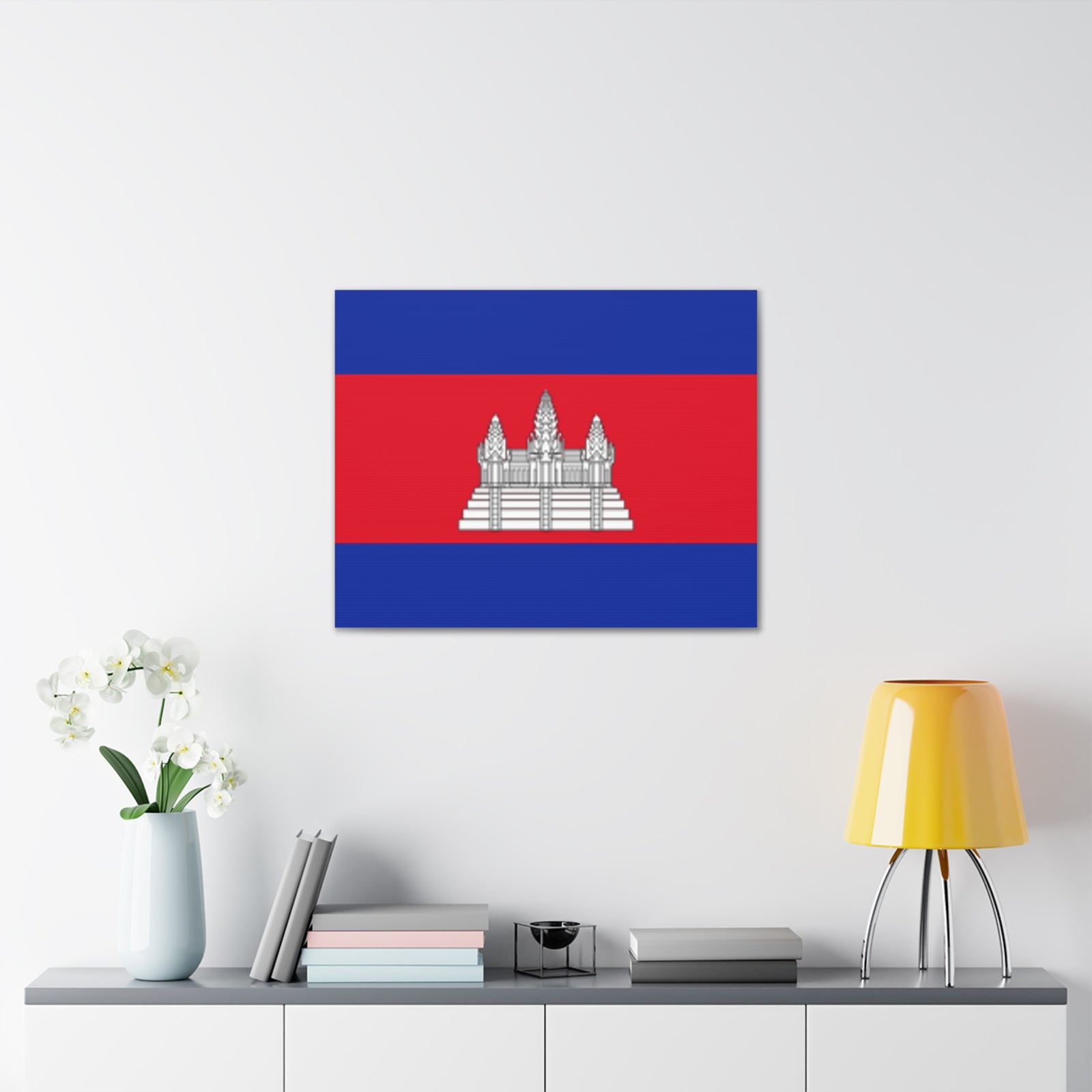 Cambodia Country Flag Canvas Vibrant Wall Art Unframed Home Decor-Express Your Love Gifts