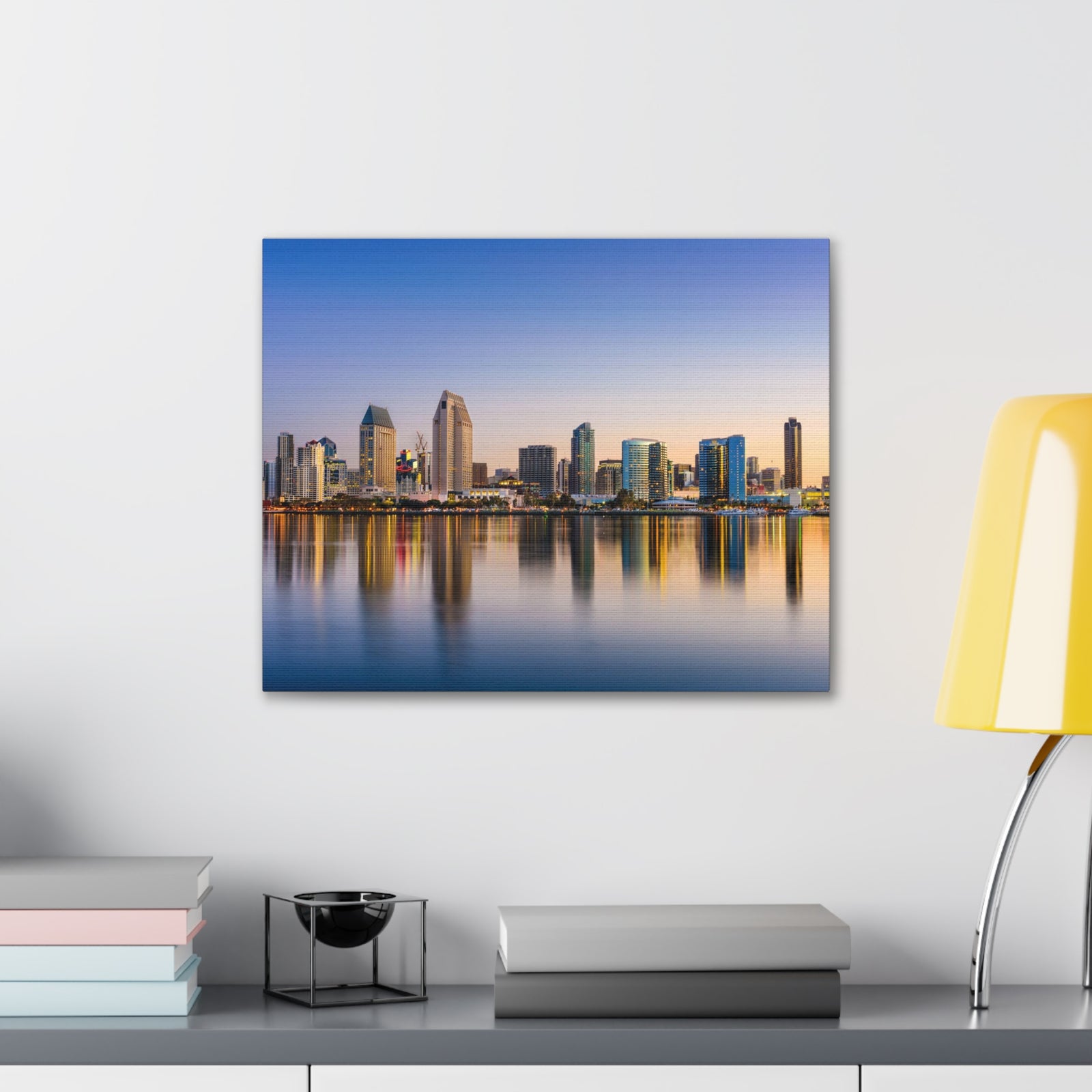 San Diego Daytime Skyline Canvas Artwork High-Quality Breathtaking Stunning Cityscape for Home Decor Ready to Hang-Express Your Love Gifts