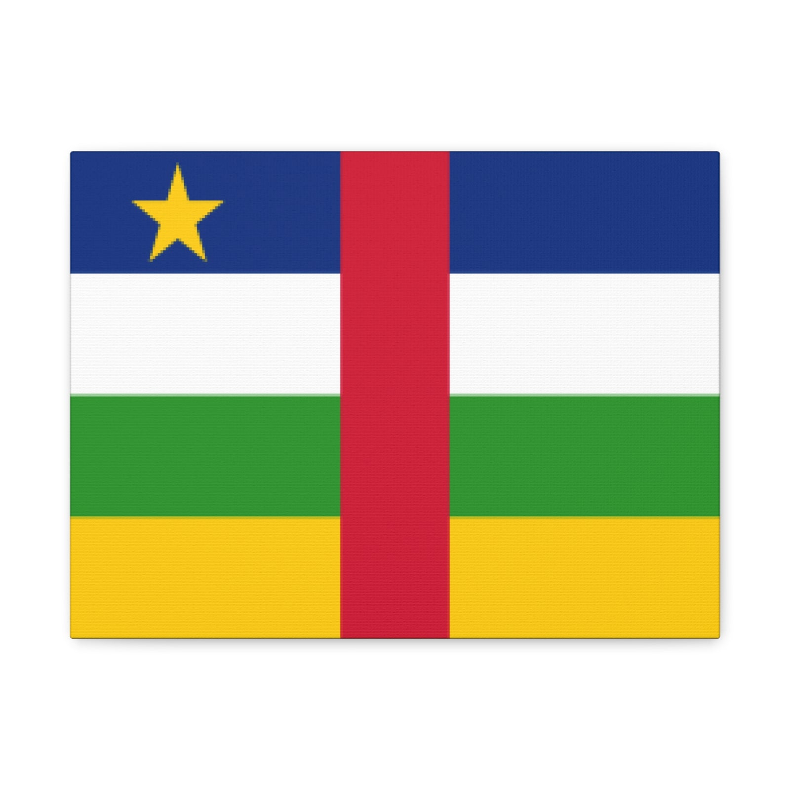 Central African Republic Country Flag Canvas Vibrant Wall Art Unframed Home Decor-Express Your Love Gifts