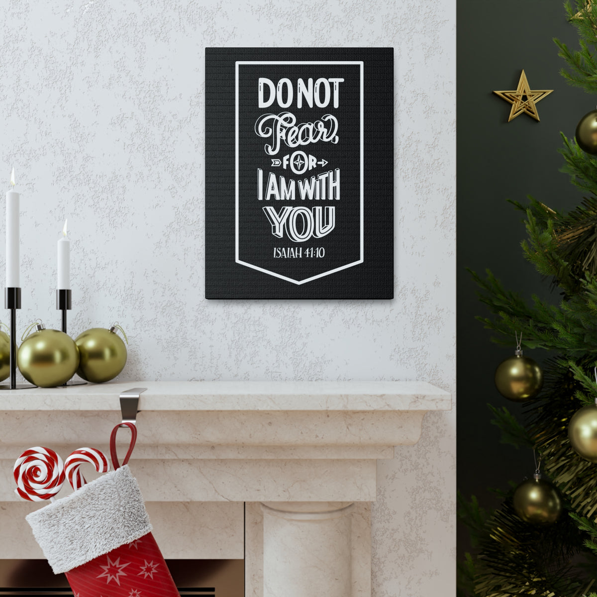 Scripture Walls Do Not Fear For Isaiah 41:10 Bible Verse Canvas Christian Wall Art Ready To Hang-Express Your Love Gifts