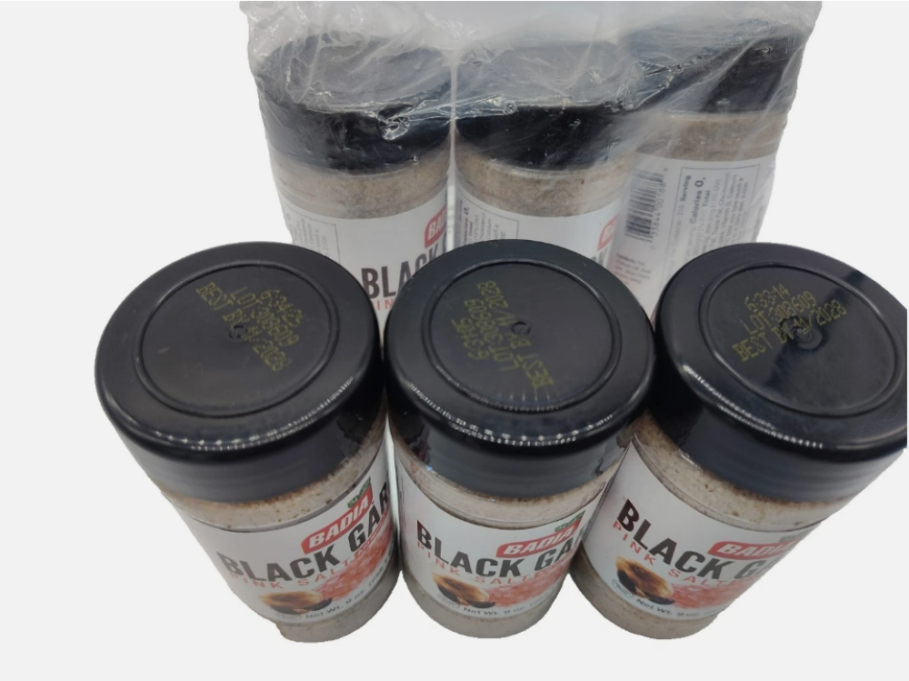 Badia Black Garlic Pink Salt, 9 oz (Pack of 6) Gluten-Free, Kosher, Gourmet Himalayan Seasoning-Express Your Love Gifts