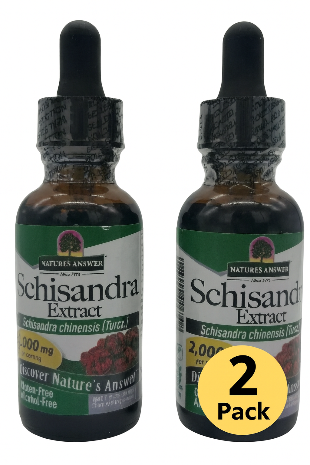 Nature’s Answer Schisandra Berry Extract, Alcohol-Free, 1 fl oz Liquid Supplement, 2-Pack Exp. 01/2028-Express Your Love Gifts