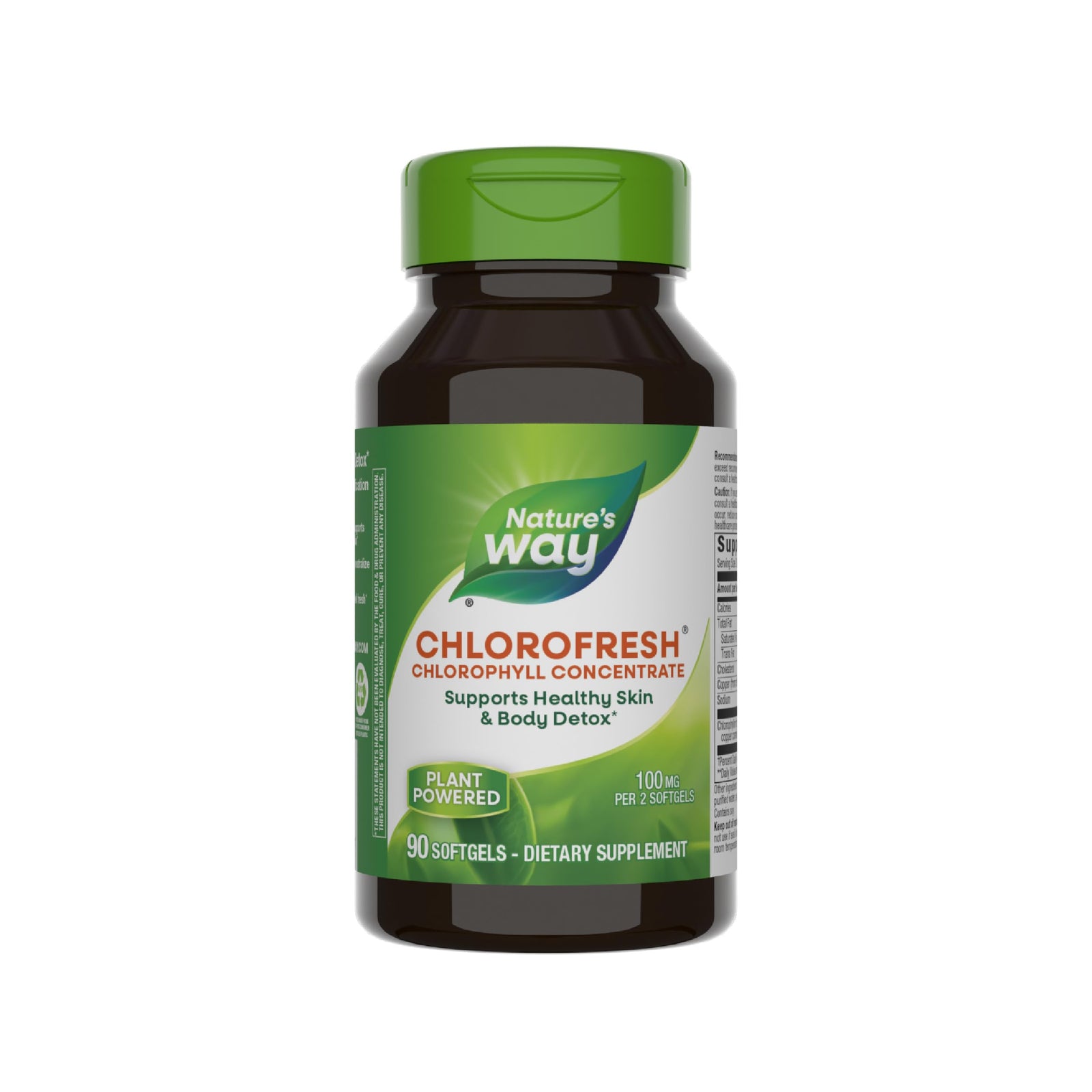 Nature’s Way Chlorofresh® Chlorophyll Concentrate 2-Pack - 90 Softgels Per Bottle (180 Total) | Internal Deodorant & Detox Support | Exp. 10/31/2026-Express Your Love Gifts