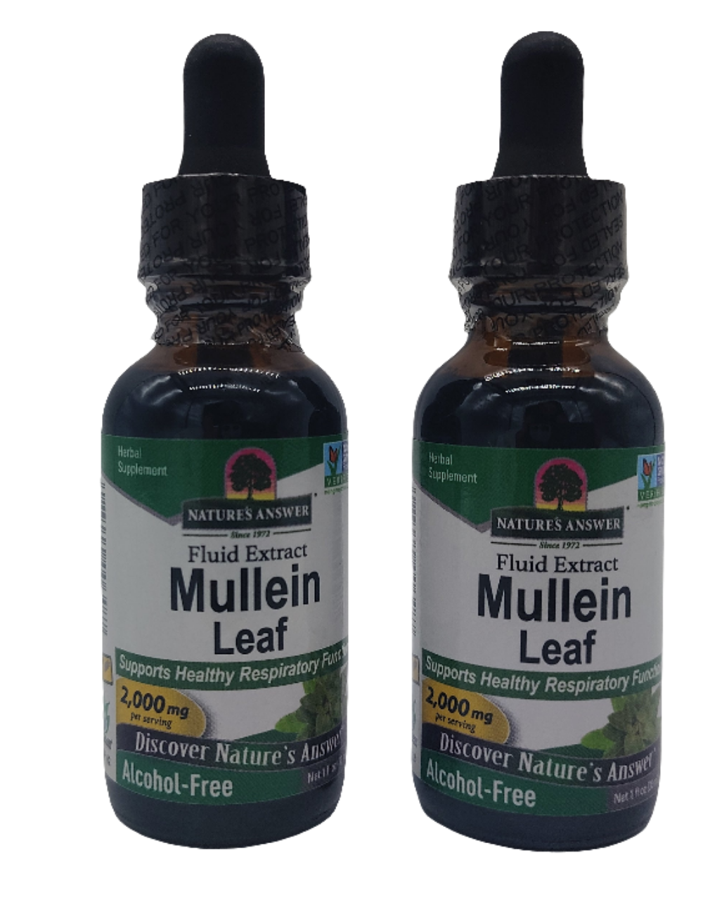 Nature's Answer Mullein Leaf Extract Drops – Alcohol-Free Lung Support Supplement, 1 oz, Non-GMO, Made in USA-Express Your Love Gifts