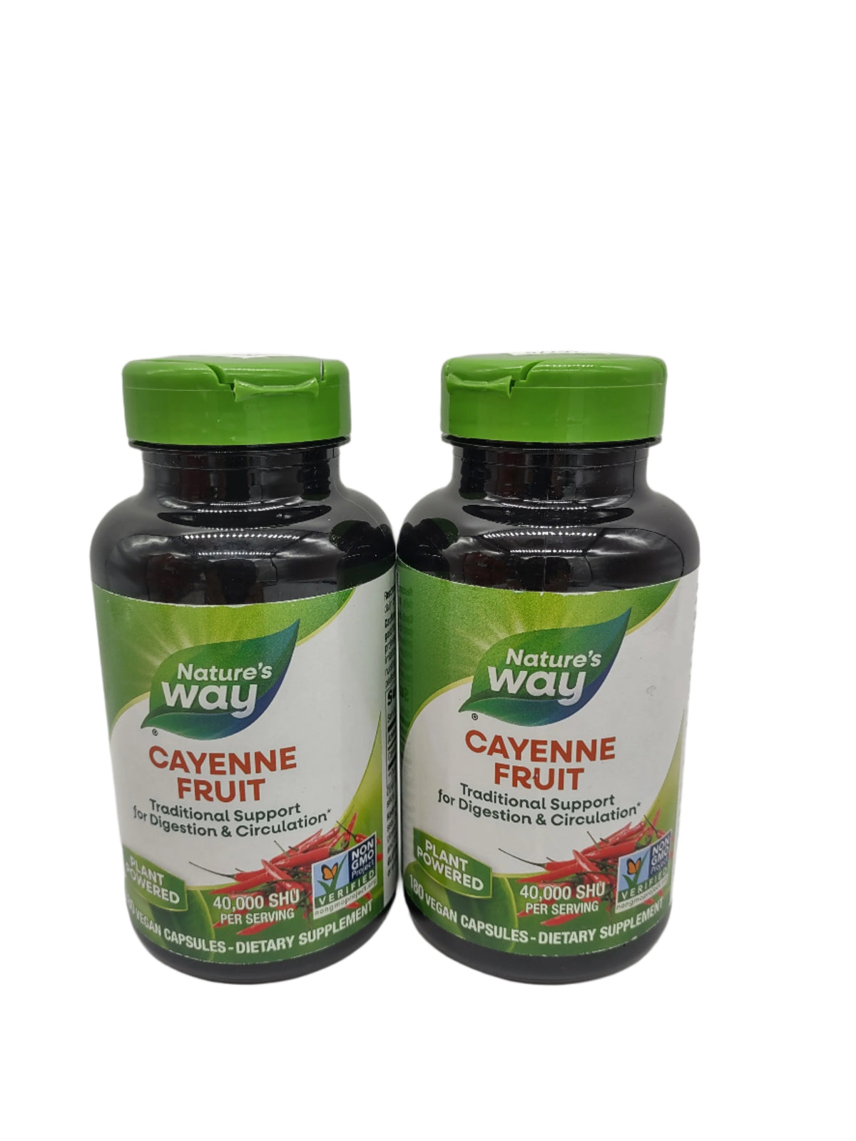 Nature's Way Cayenne Pepper – Digestion & Circulation Support, Non-GMO, 180 VCaps (Pack of 2)-Express Your Love Gifts
