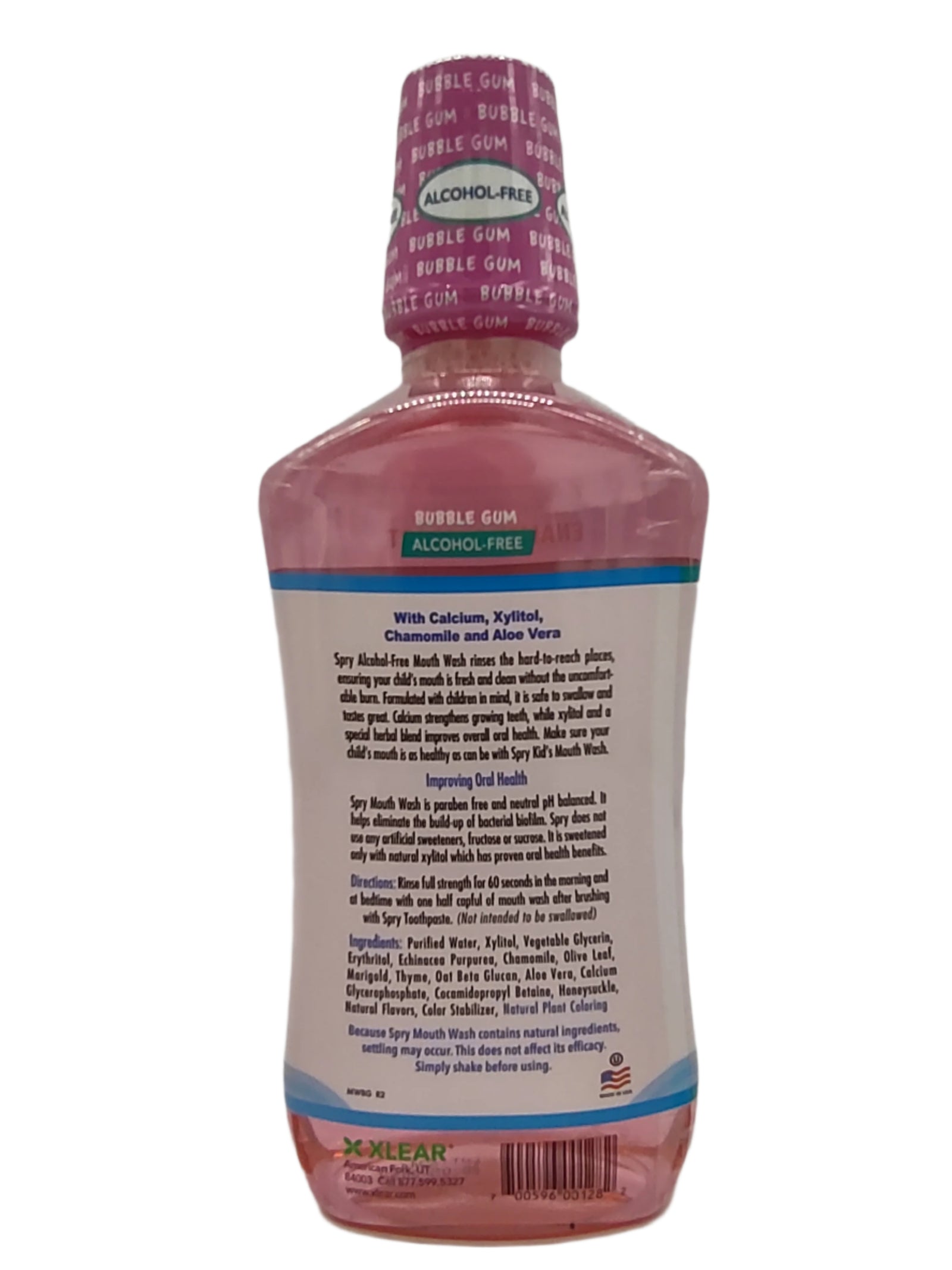 Spry Kids Bubble Gum Flavor Xylitol Mouthwash 3 Pack Fluoride-Free Bubble Gum Flavor Enamel Support, 16 fl oz-Express Your Love Gifts