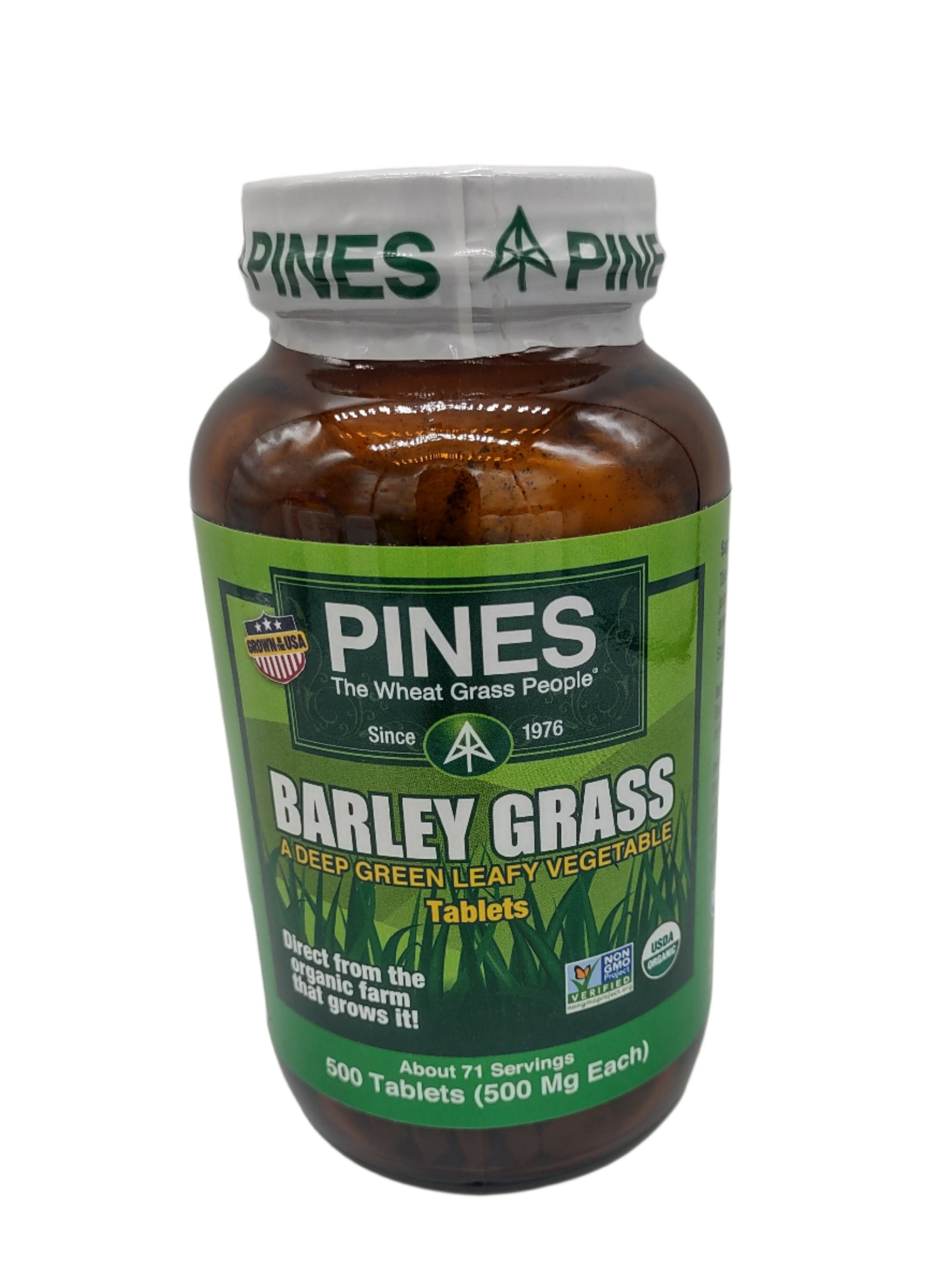 Pines Organic Barley Grass Tablets, 500-Count, USDA Certified Organic, Non-GMO-Express Your Love Gifts