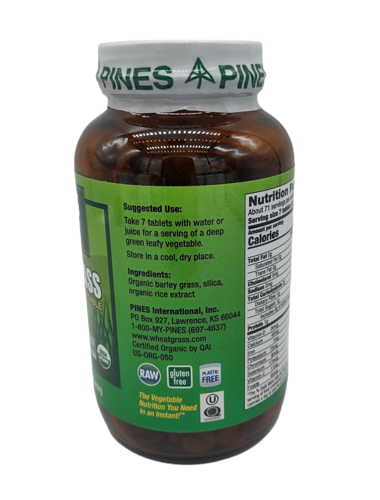 Pines Organic Barley Grass Tablets, 500-Count, USDA Certified Organic, Non-GMO-Express Your Love Gifts