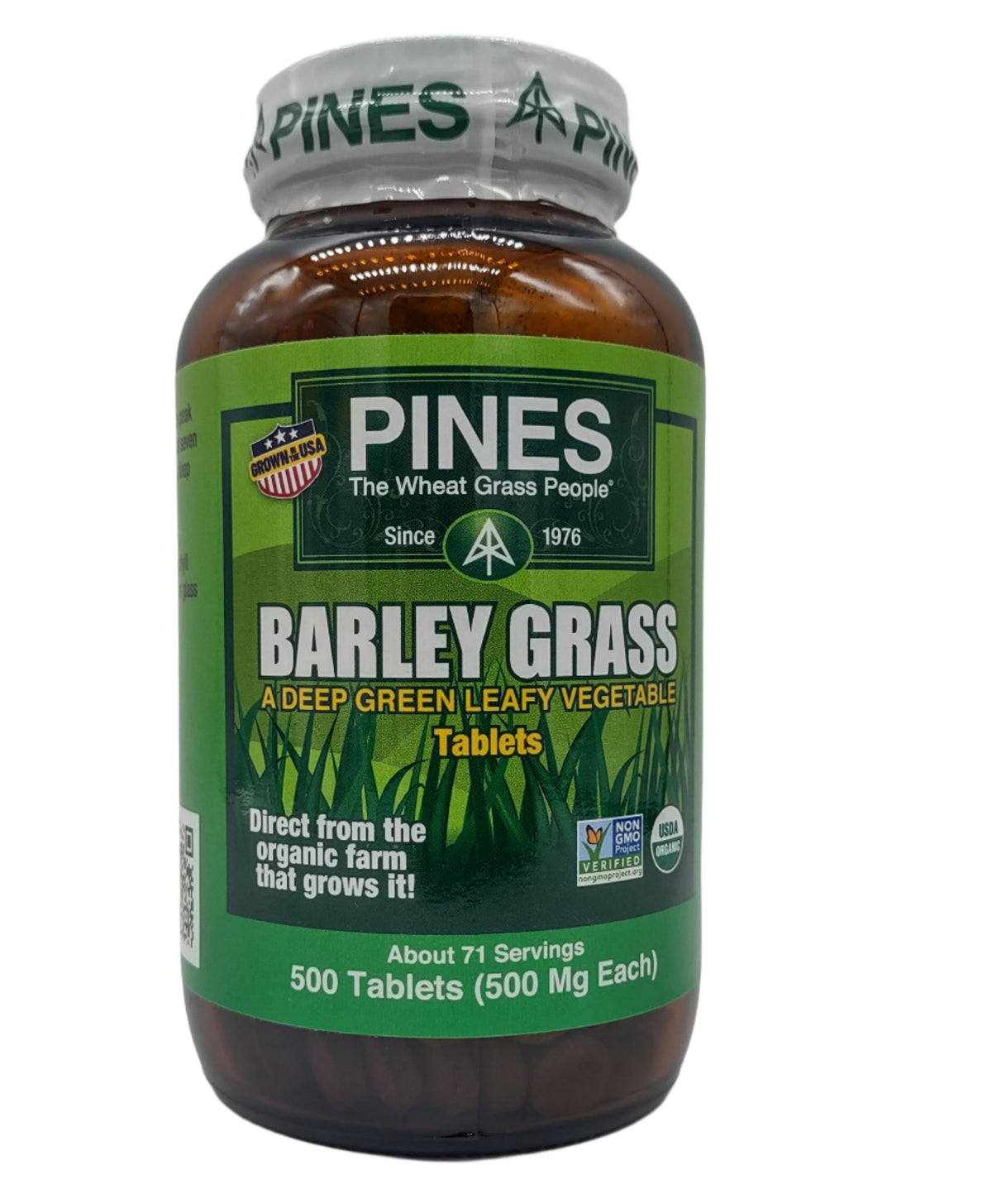 Pines Organic Barley Grass Tablets, 500-Count, USDA Certified Organic, Non-GMO-Express Your Love Gifts